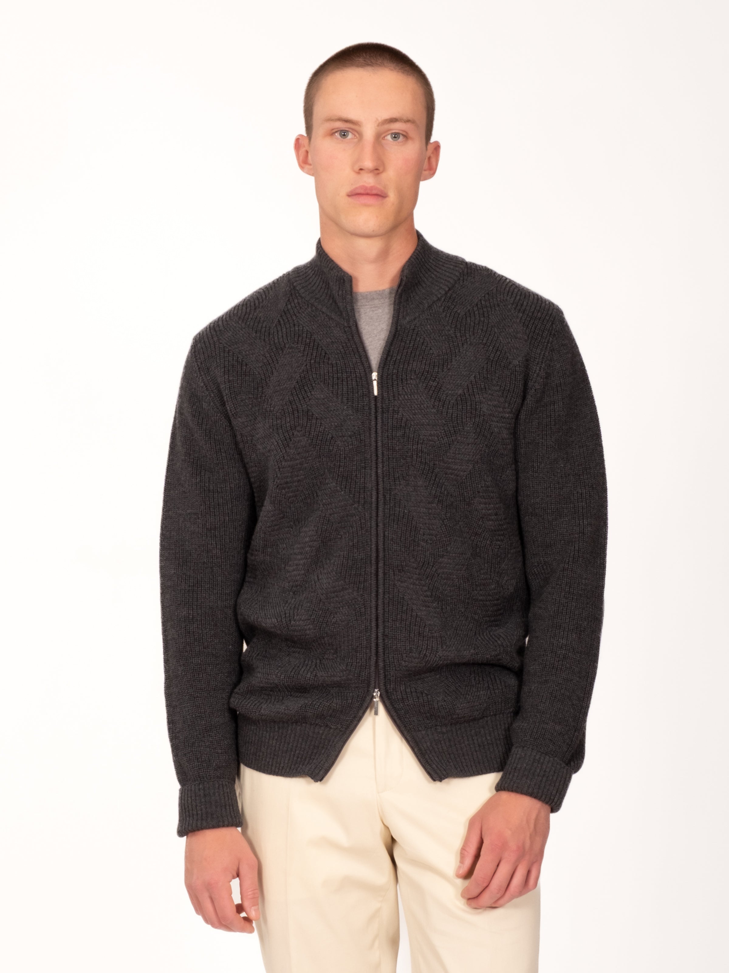Christian Kimber Kirk Zip Cardigan