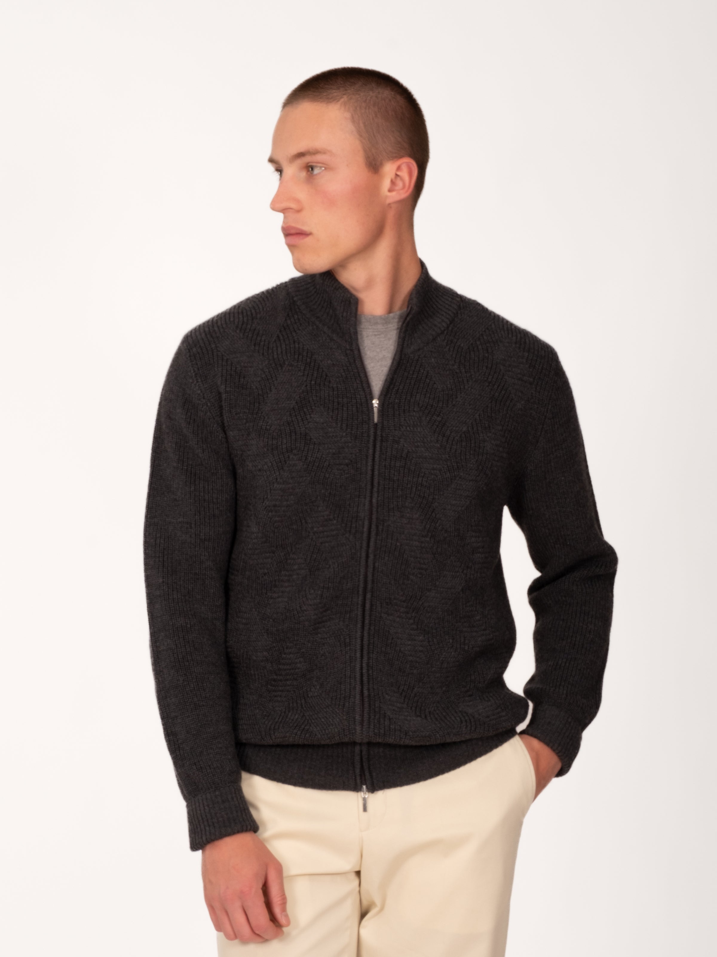 Christian Kimber Kirk Zip Cardigan