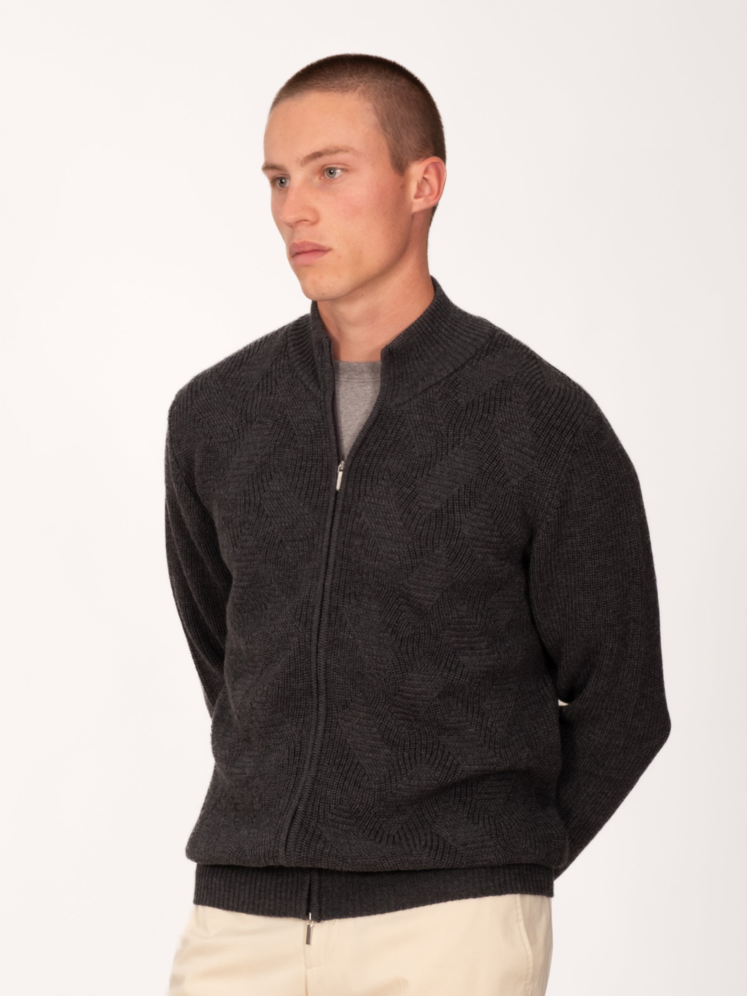 Christian Kimber Kirk Zip Cardigan