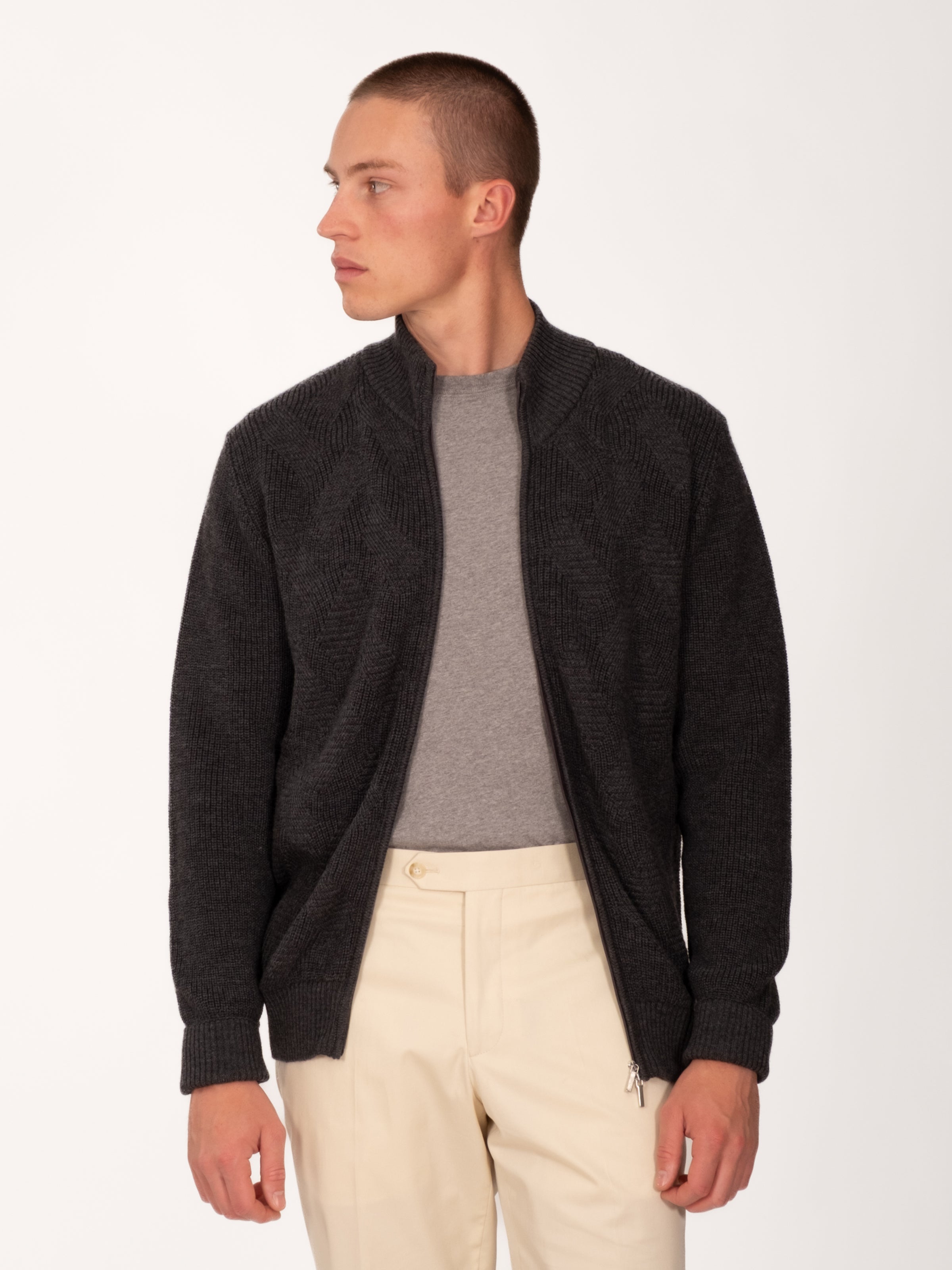 Christian Kimber Kirk Zip Cardigan