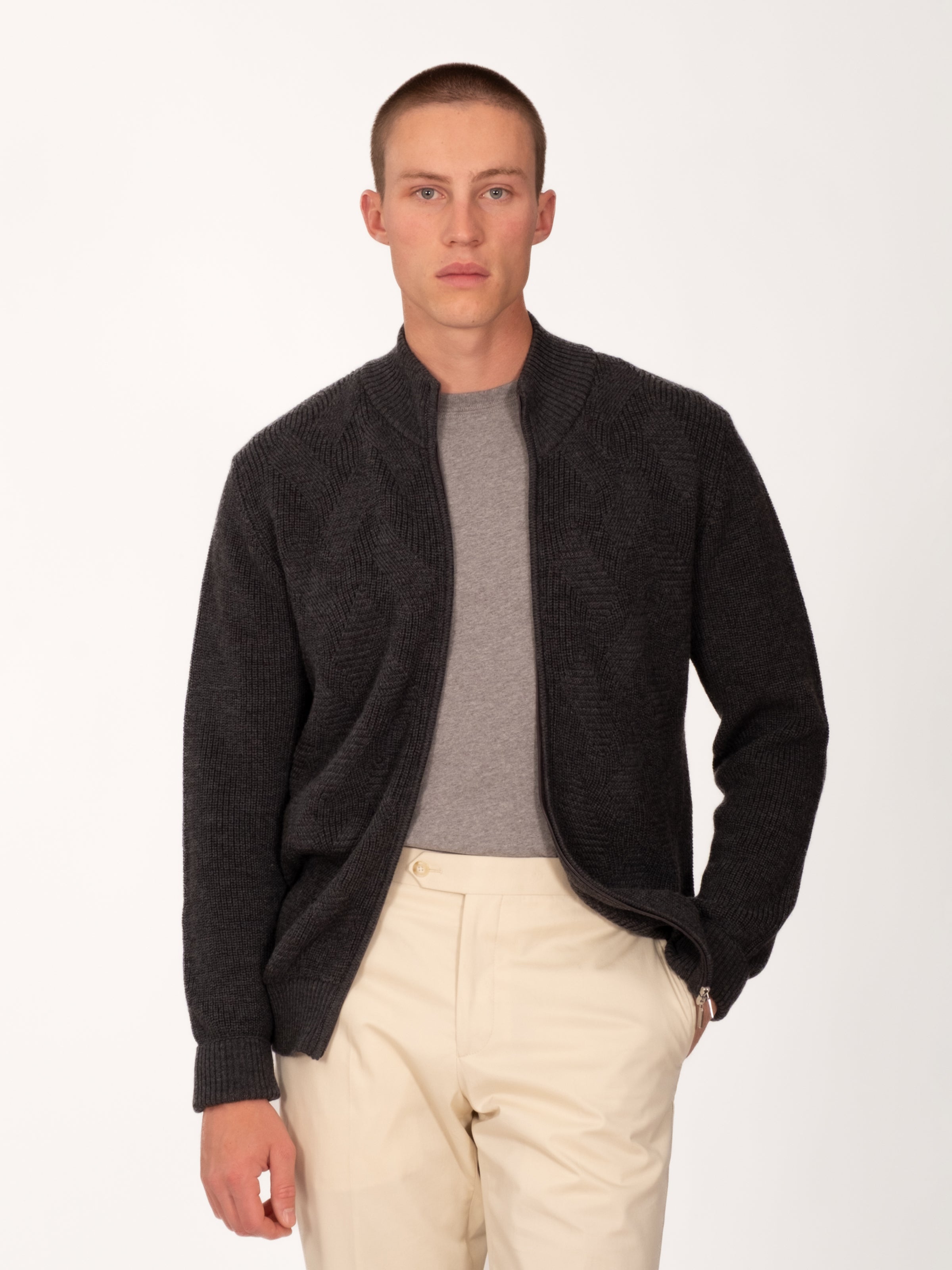 Christian Kimber Kirk Zip Cardigan