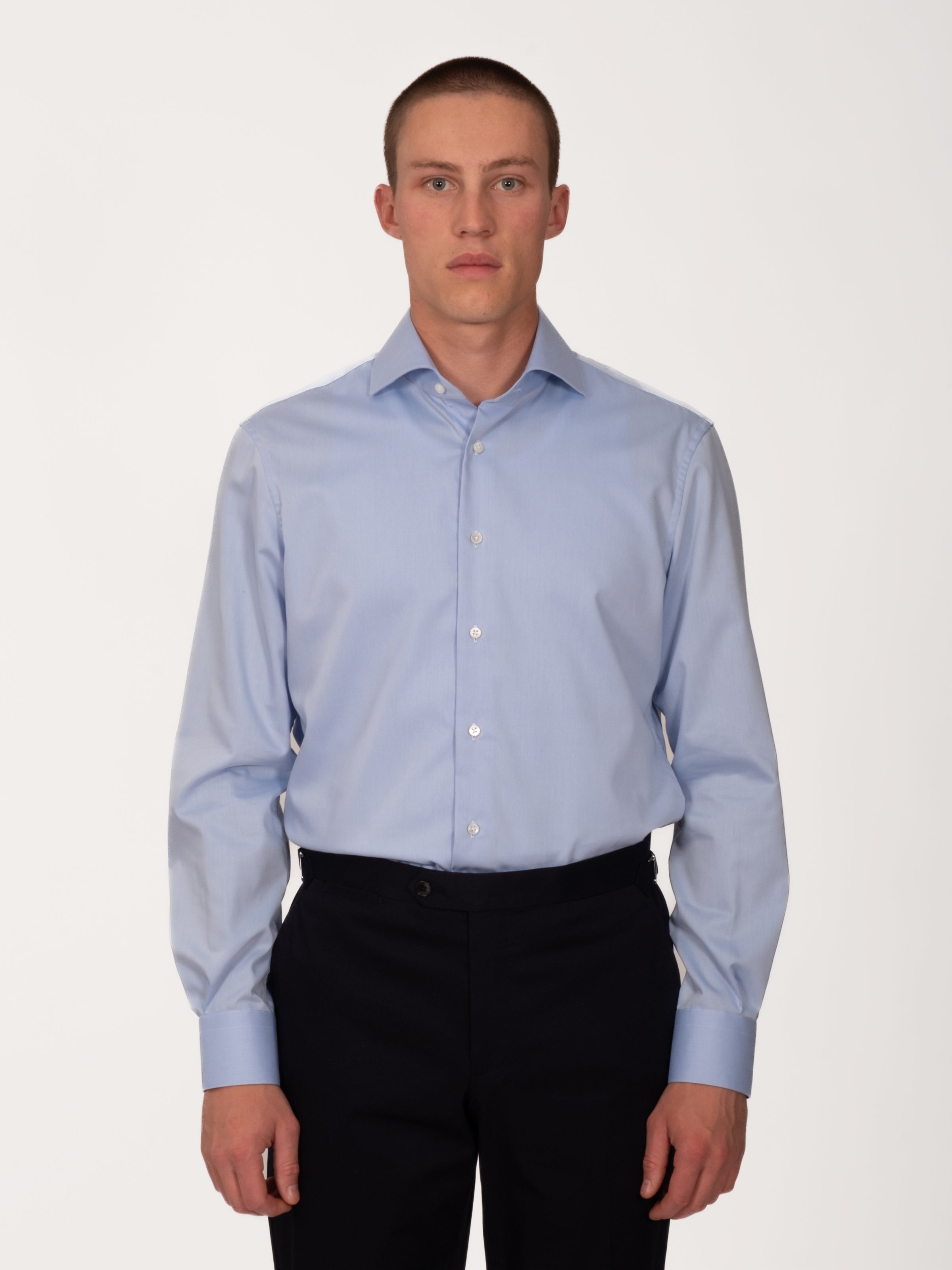 Regent Twill Cutaway Shirt - Cerulean