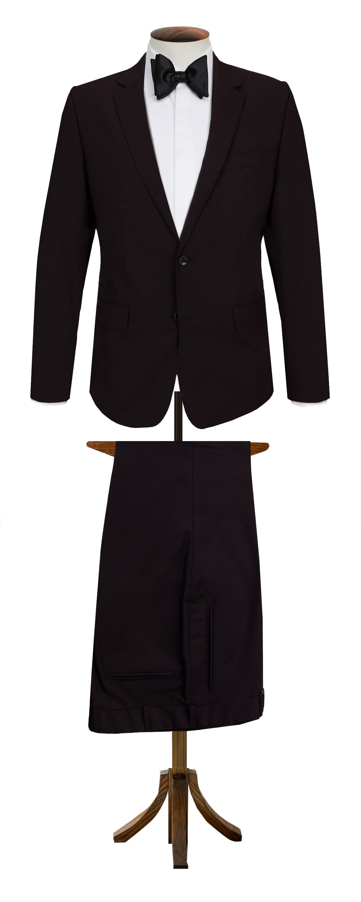 Dark Brown Wool Mohair Dinner Suit Sample