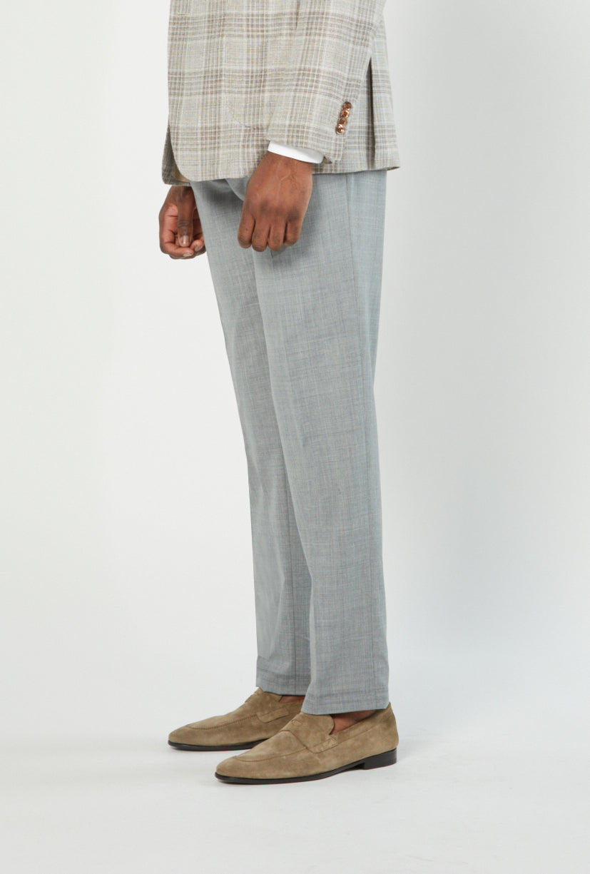 Flight Trouser - Grey Lightweight Wool