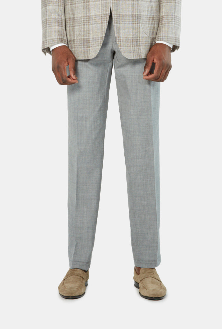 Flight Trouser - Grey Lightweight Wool