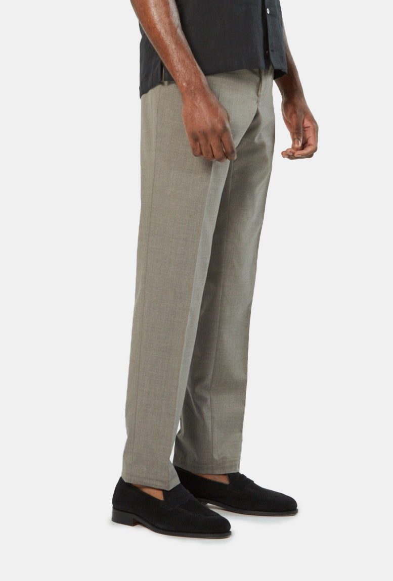 Flight Trouser - Taupe Lightweight Wool