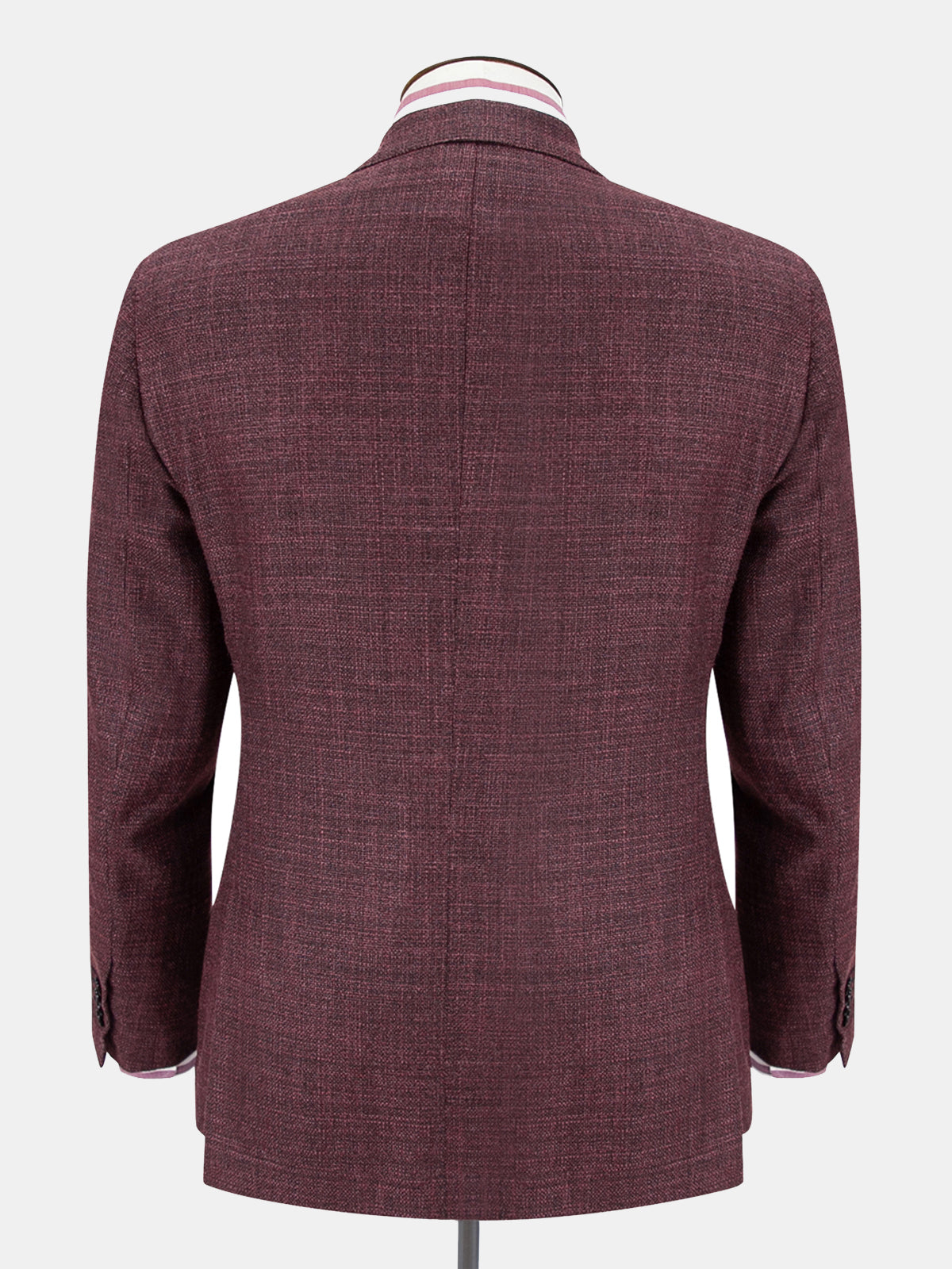 Lago Blazer Wool & Silk Basketweave Grape