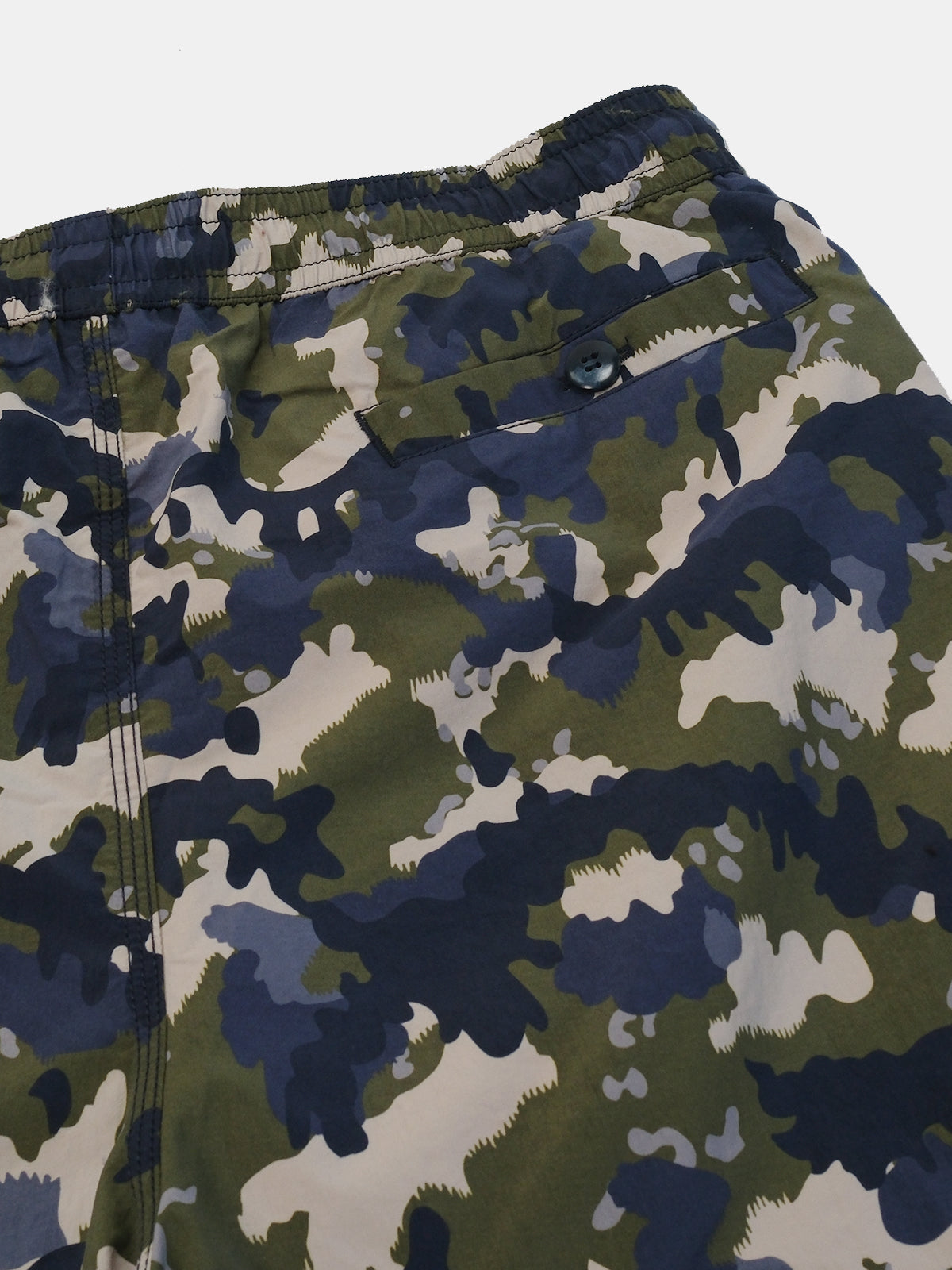 Green Camouflage Printed Swim Shorts