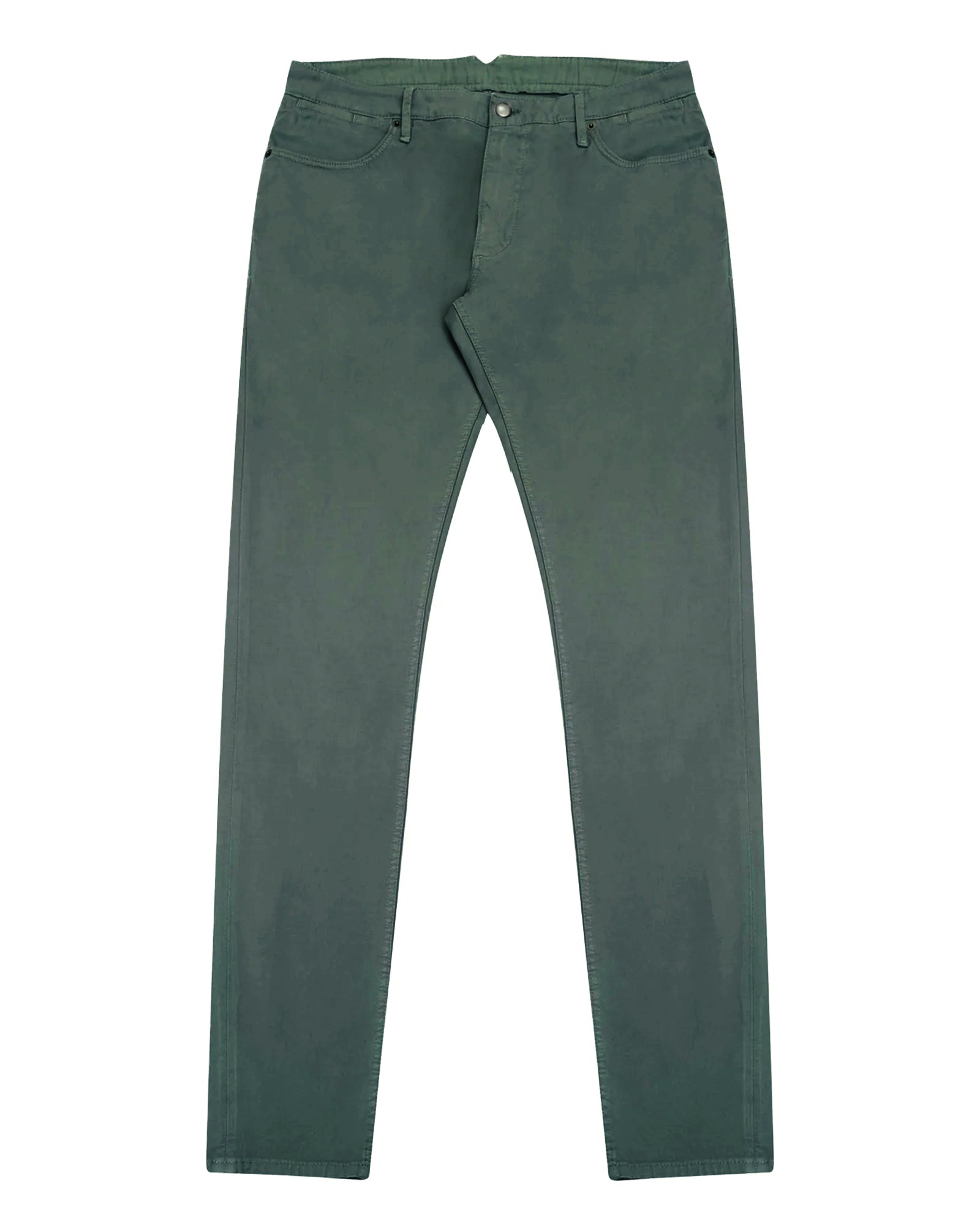 Forest Green Broken Twill Five Pocket Pant