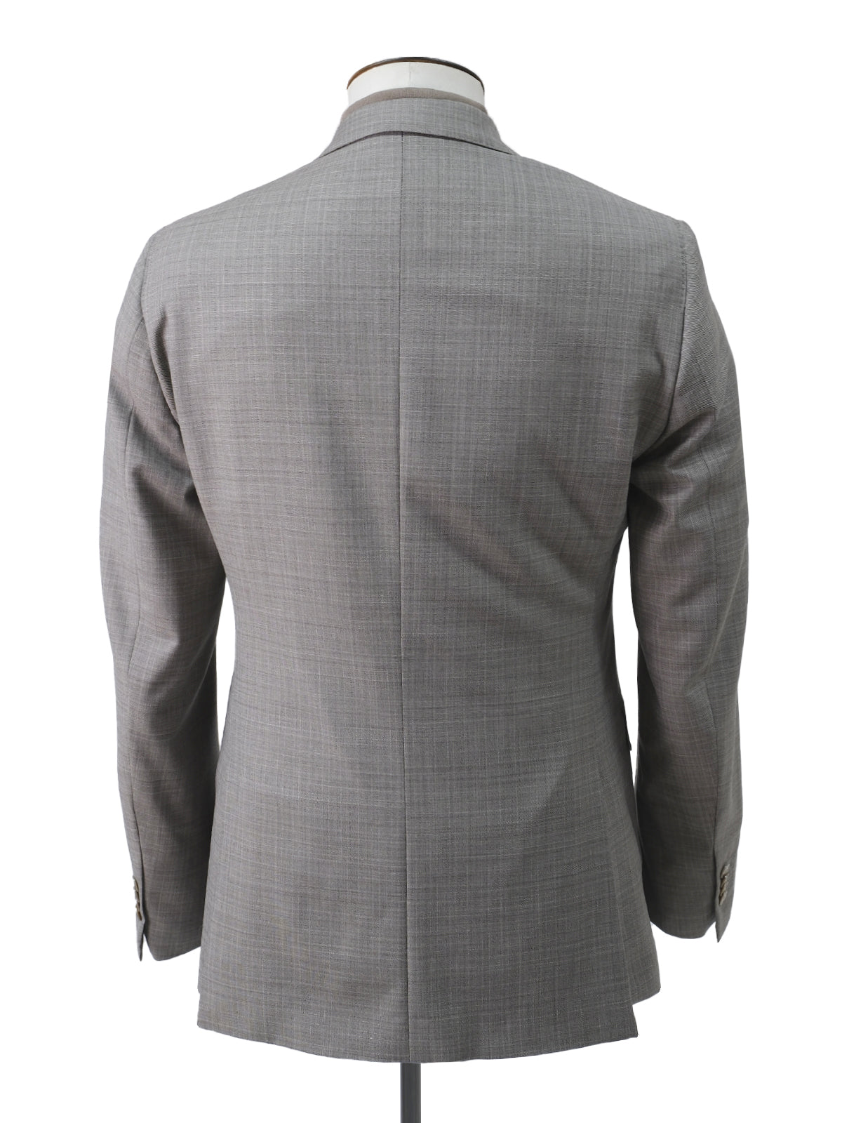 Taupe Wool Micro-Check Suit Sample