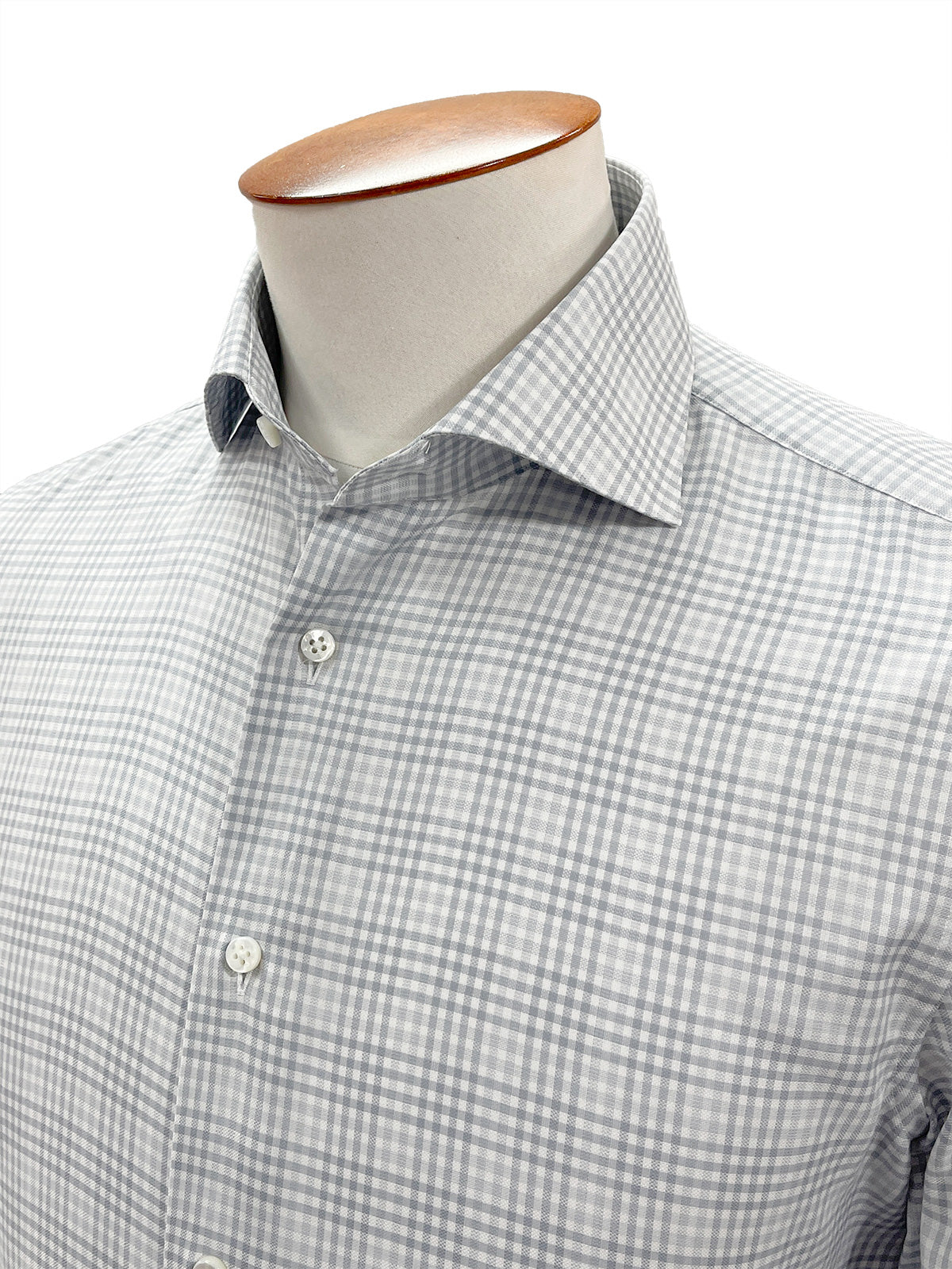 Silvern Check Cutaway Collar Shirt