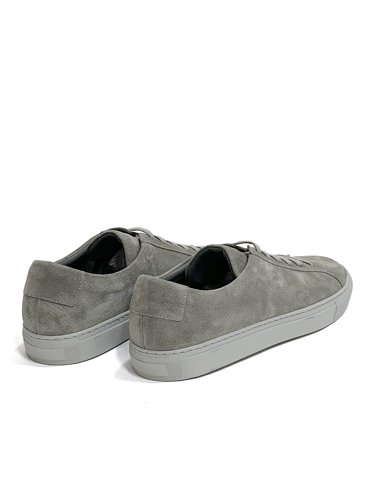 Mid Grey Perforated Suede Sneaker