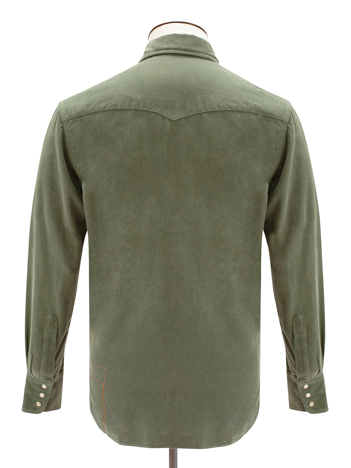 Fortela Olive Corduroy Texan Shirt