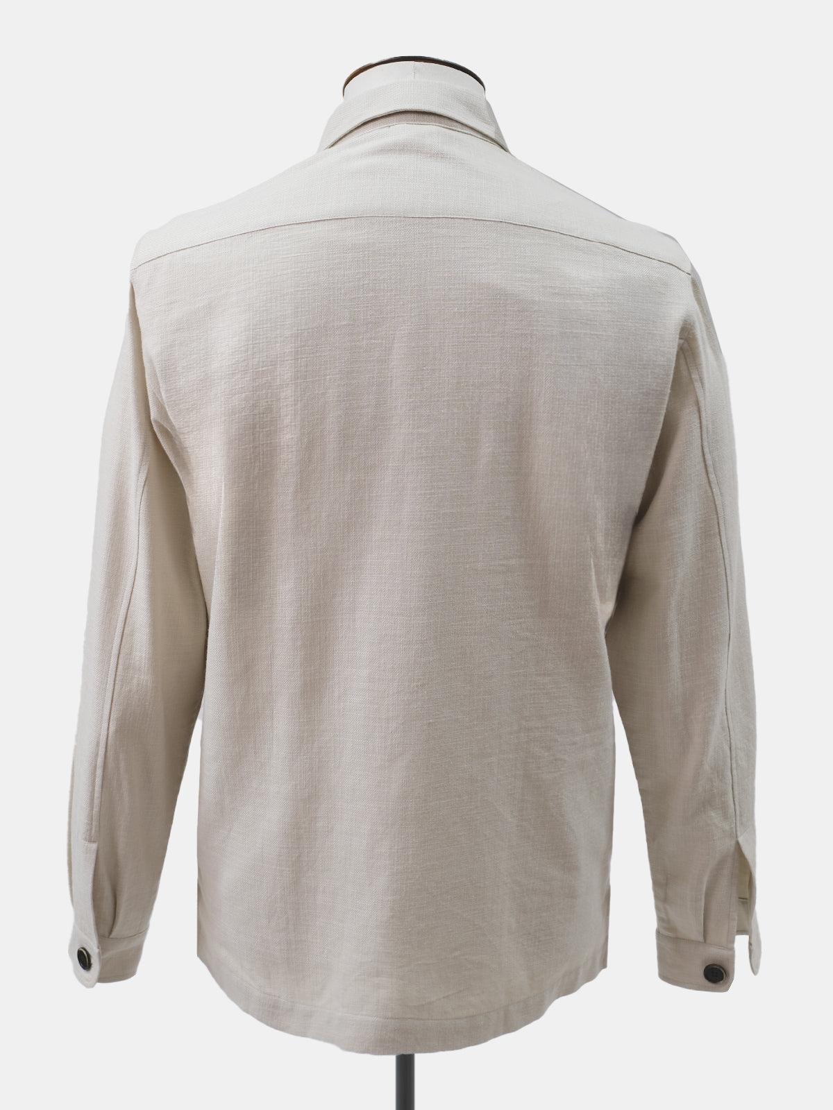 Ivory Linen Overshirt Sample