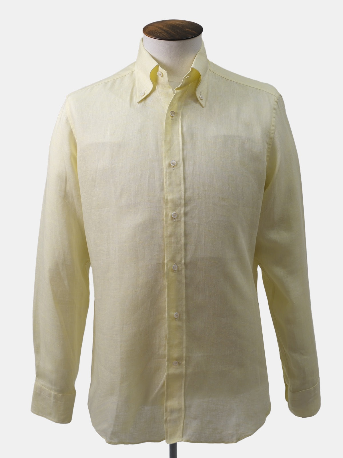 Lemon Long Sleeve Linen Shirt Sample