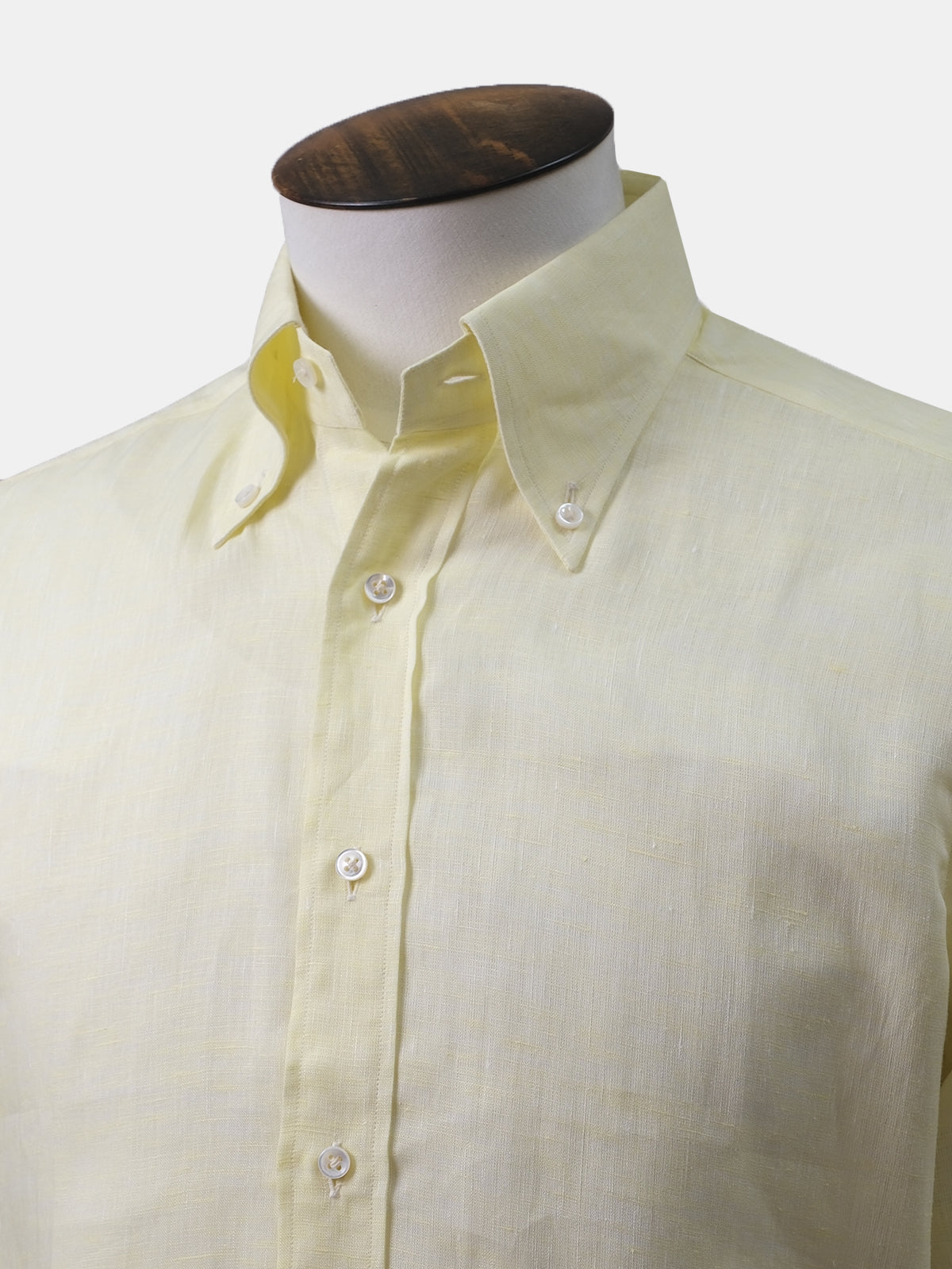 Lemon Long Sleeve Linen Shirt Sample