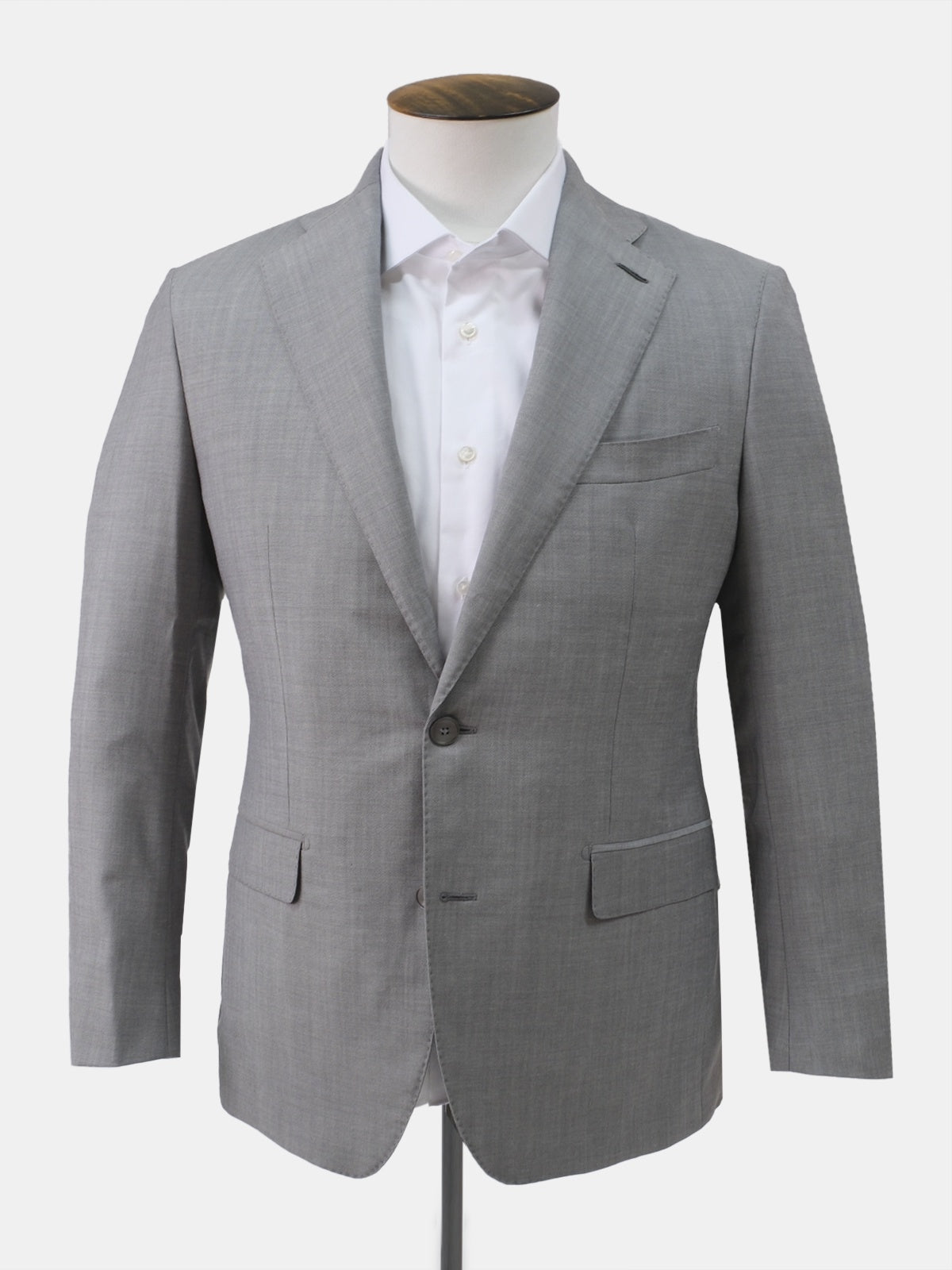 Light Grey Wool Suit Production Sample