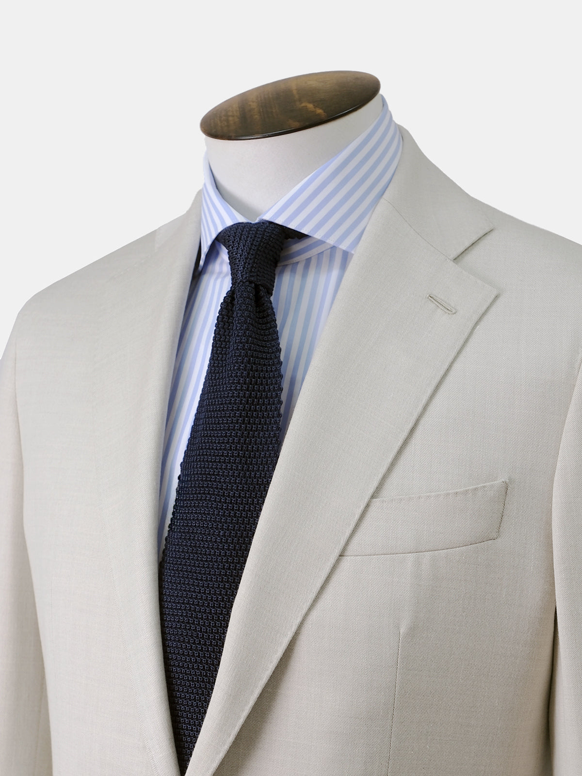 Luca Suit - Sand Wool Silk & Linen