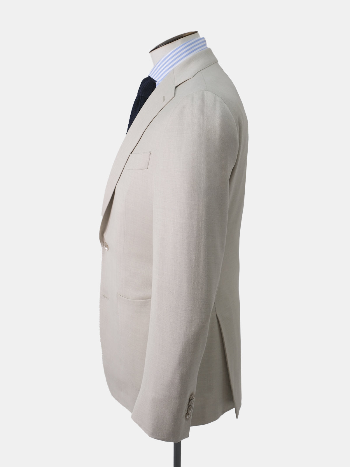 Luca Suit - Sand Wool Silk & Linen