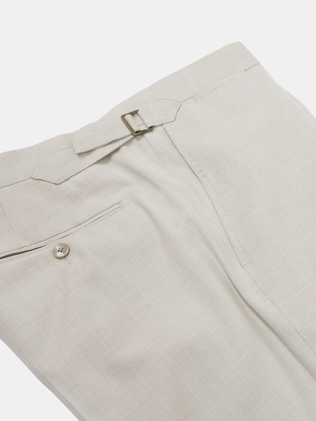 Luca Suit - Sand Wool Silk & Linen