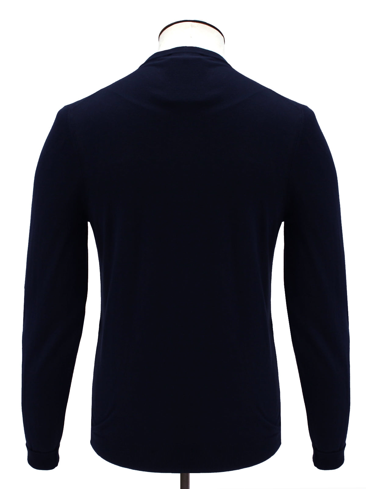 Lugano Ribbed Crewneck Cotton Midnight