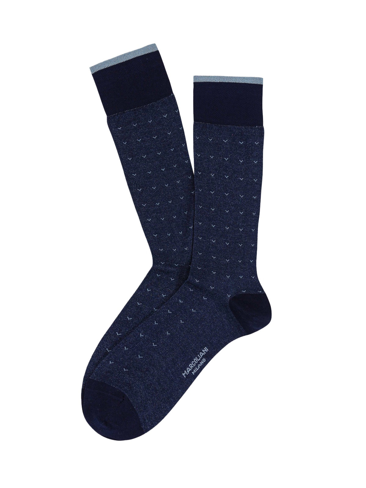 Marcoliani Pima Cotton Navy Seagull Socks