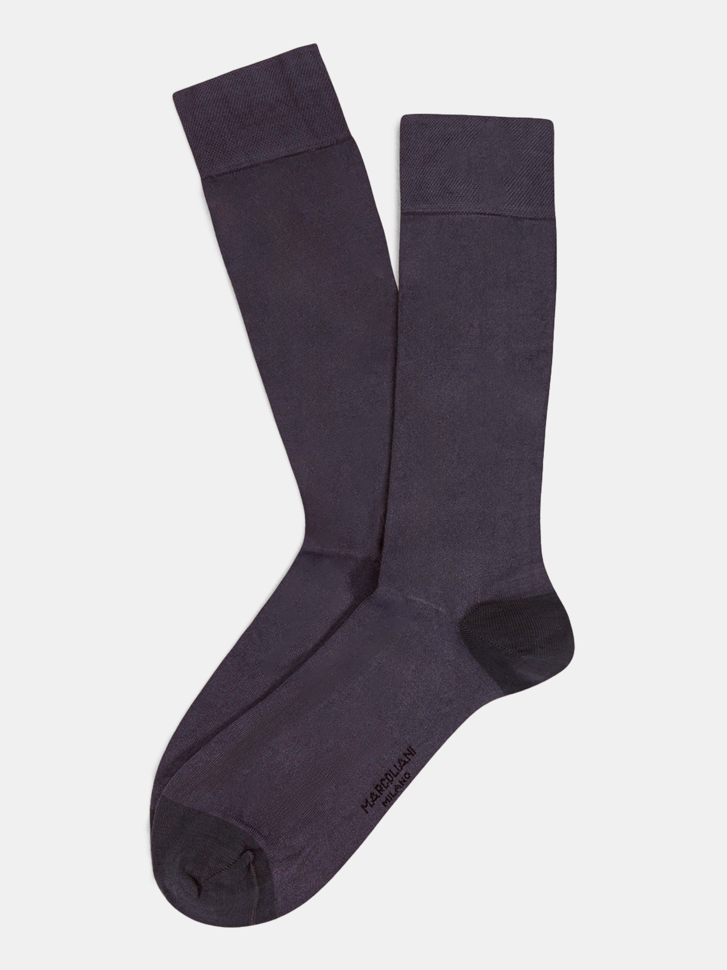 Marcoliani Flannel Grey Luxury Plain Socks