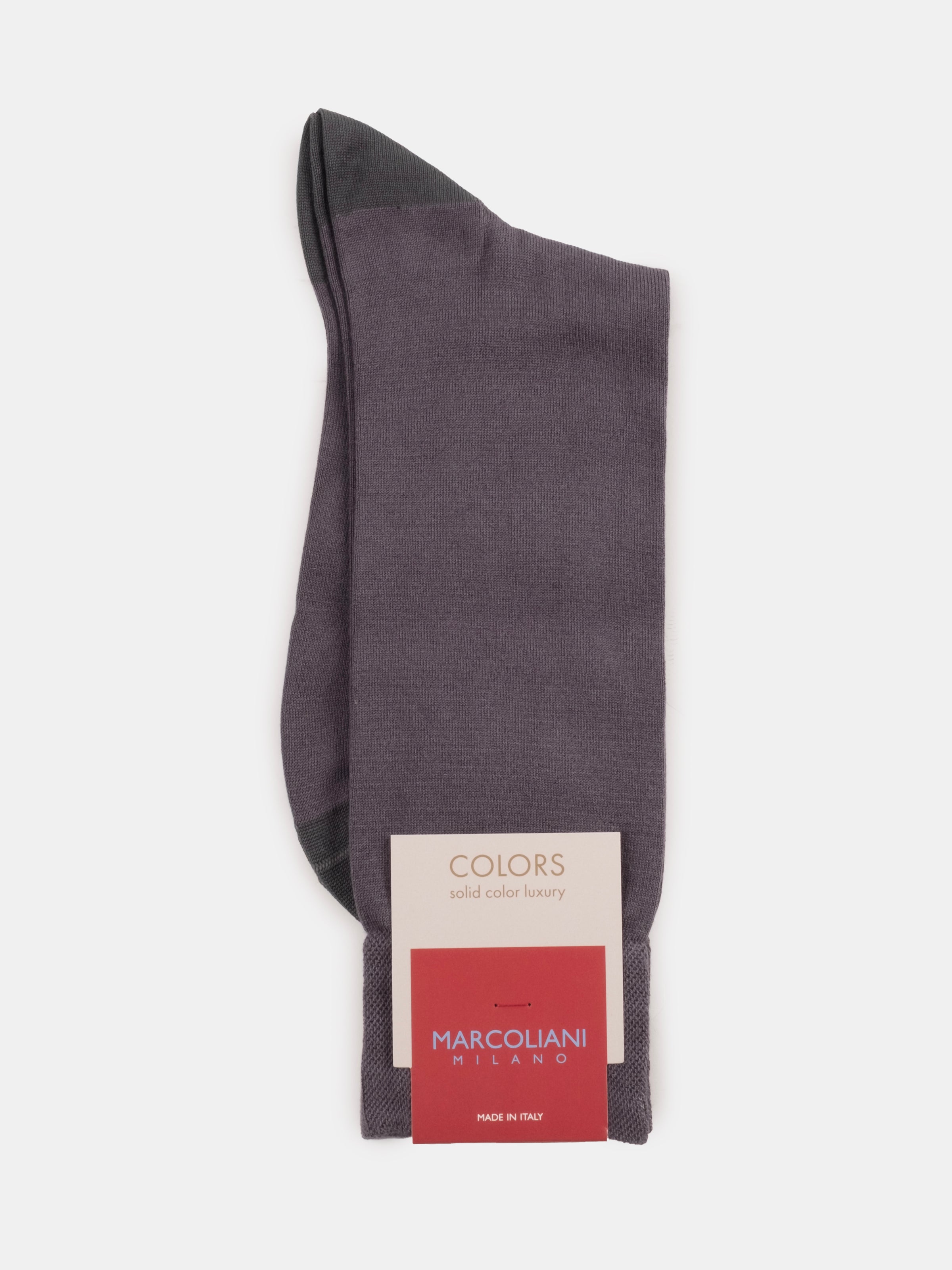Marcoliani Flannel Grey Luxury Plain Socks
