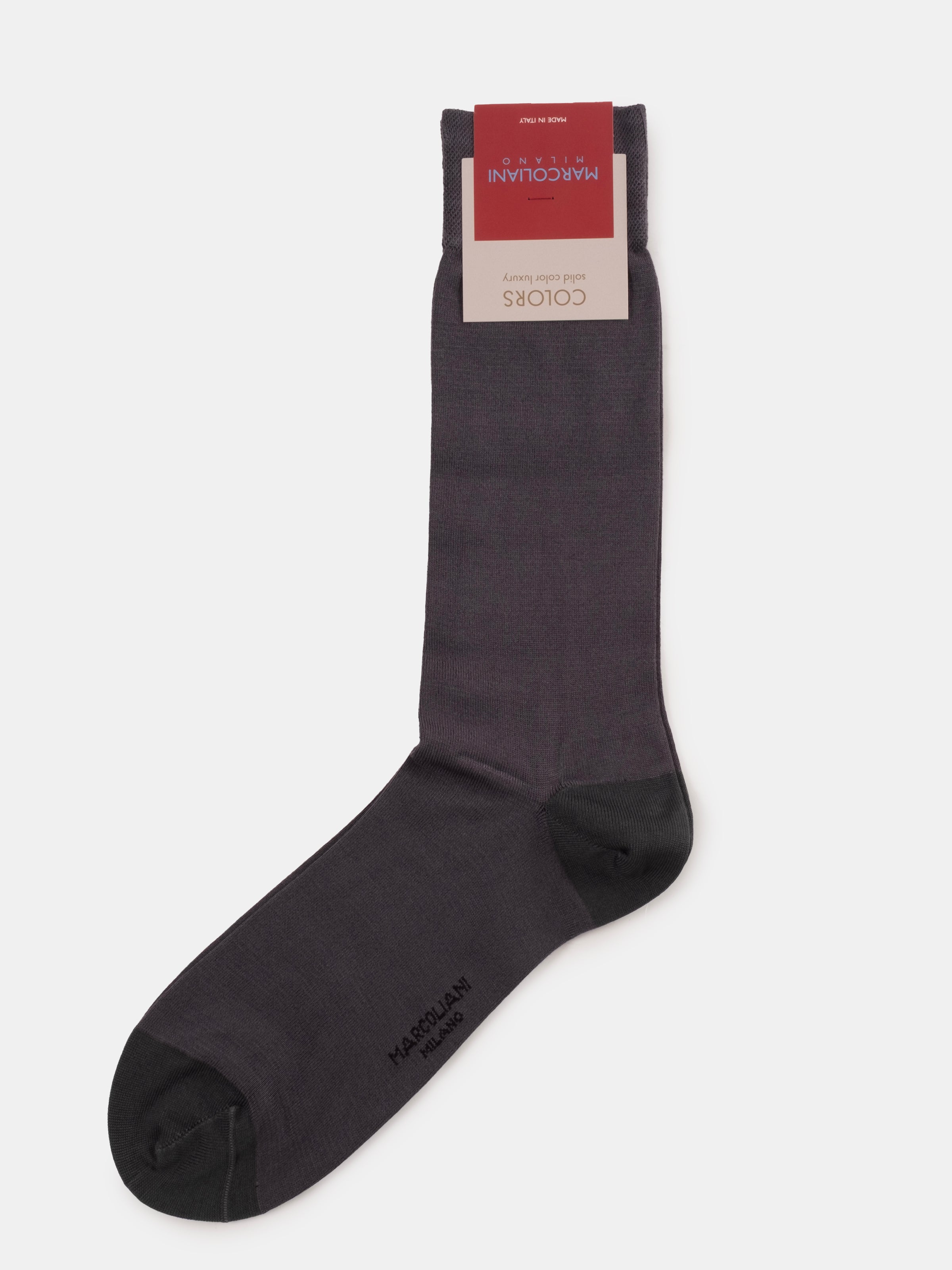 Marcoliani Flannel Grey Luxury Plain Socks