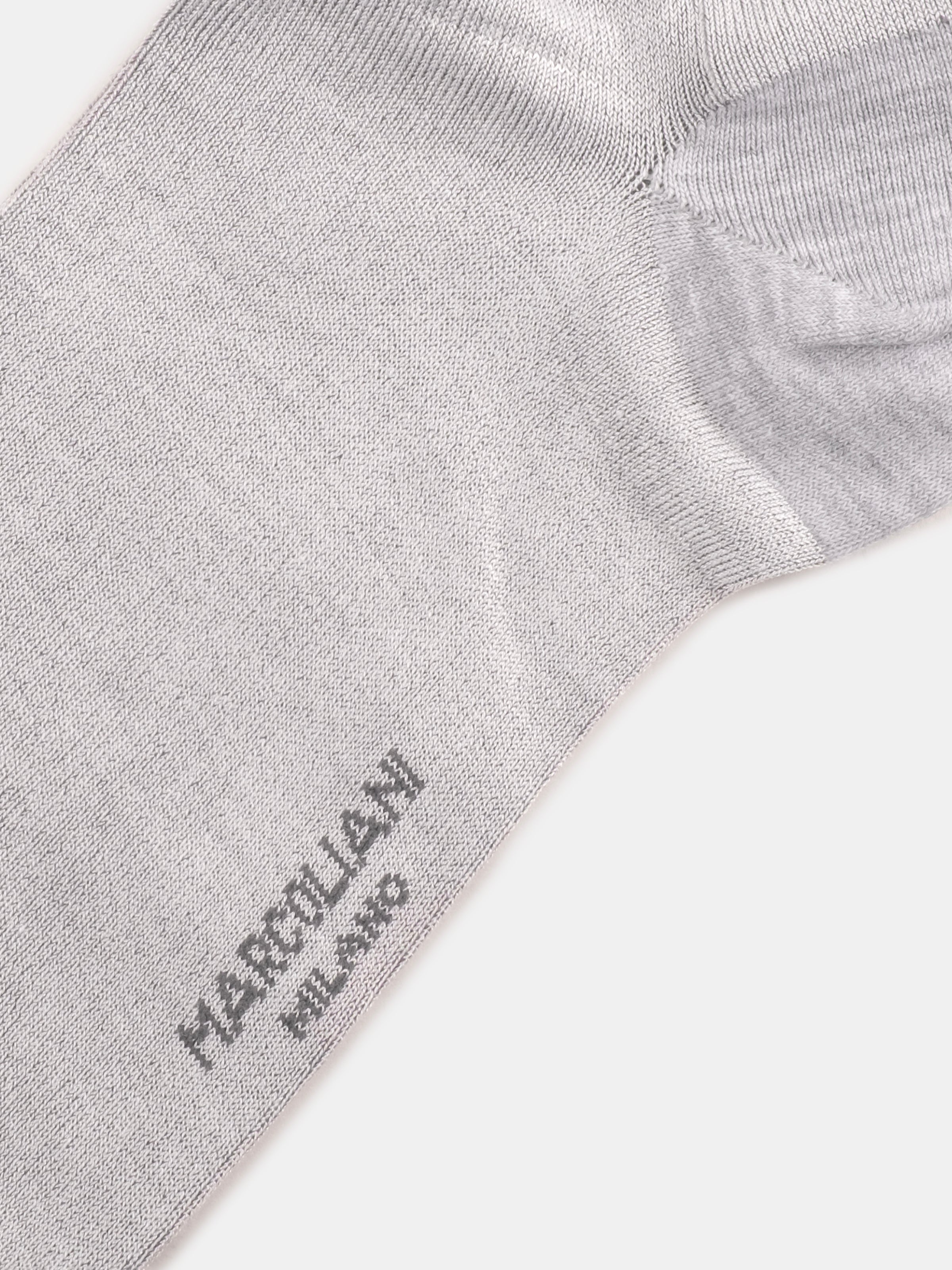 Marcoliani Ice Grey Luxury Plain Socks
