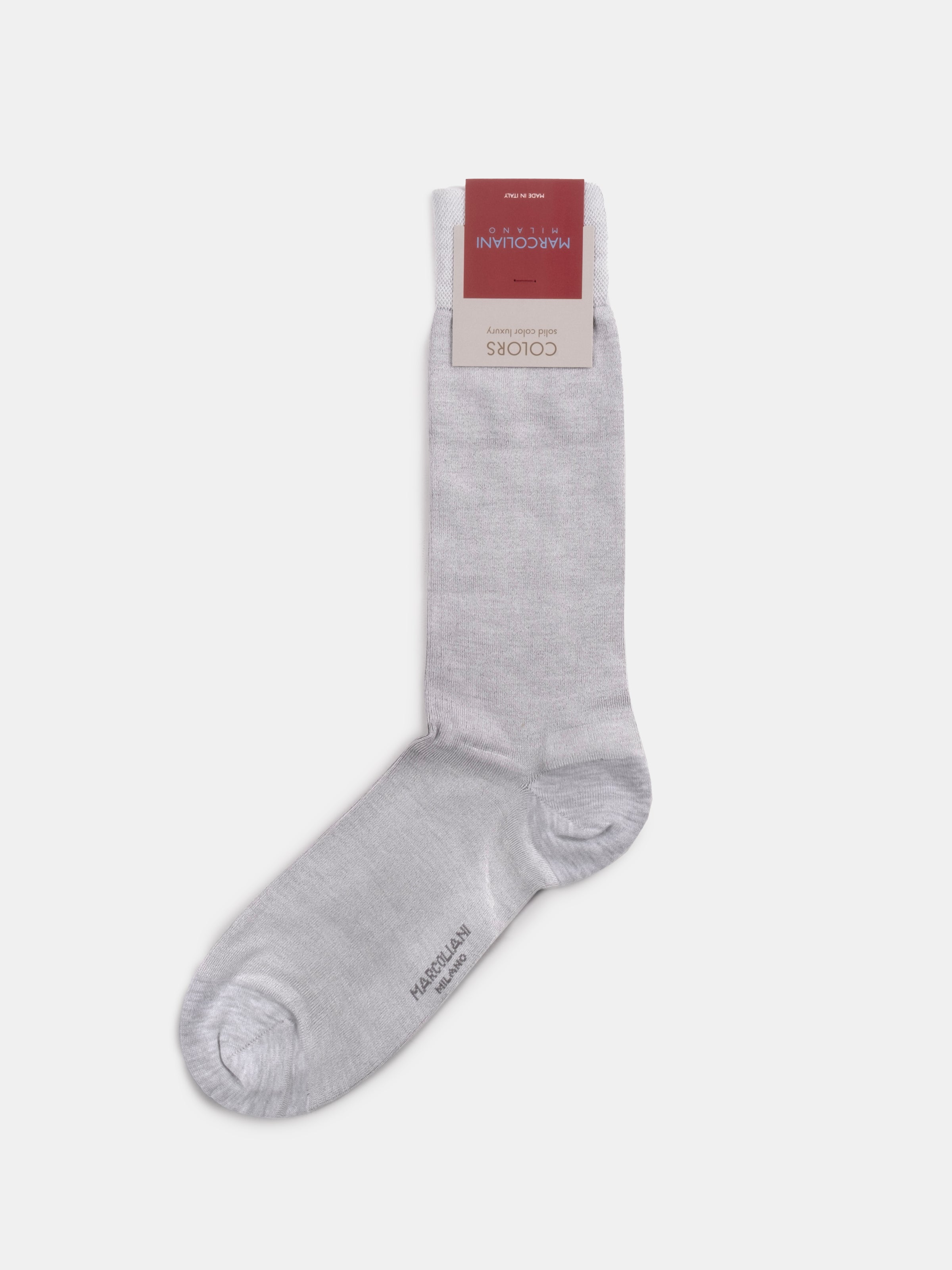 Marcoliani Ice Grey Luxury Plain Socks