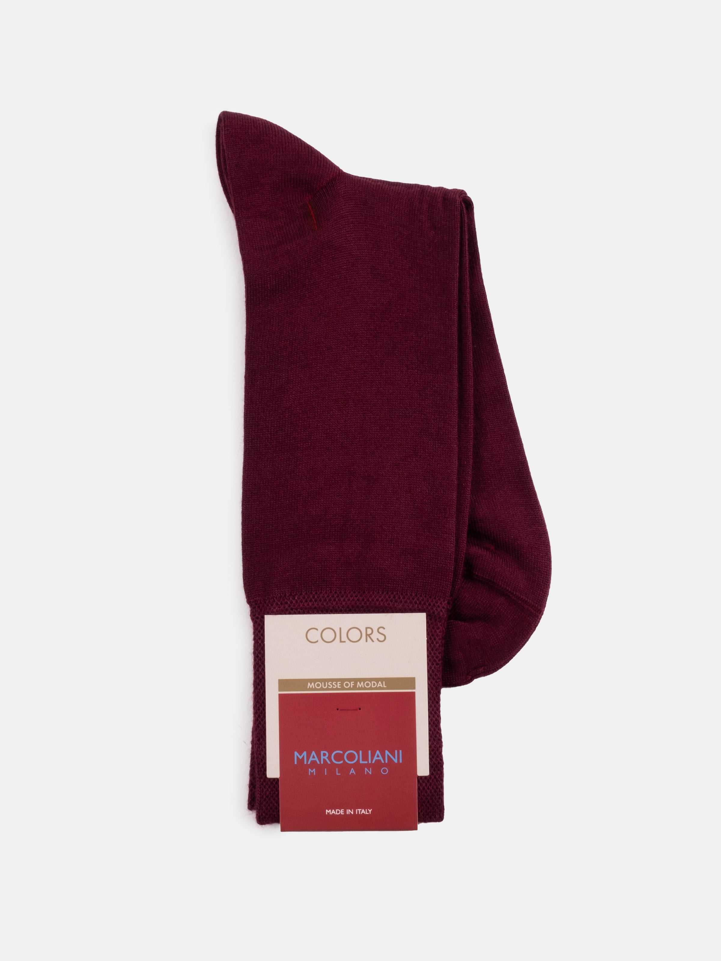 Marcoliani Mousse of Modal Bordeaux Dress Socks
