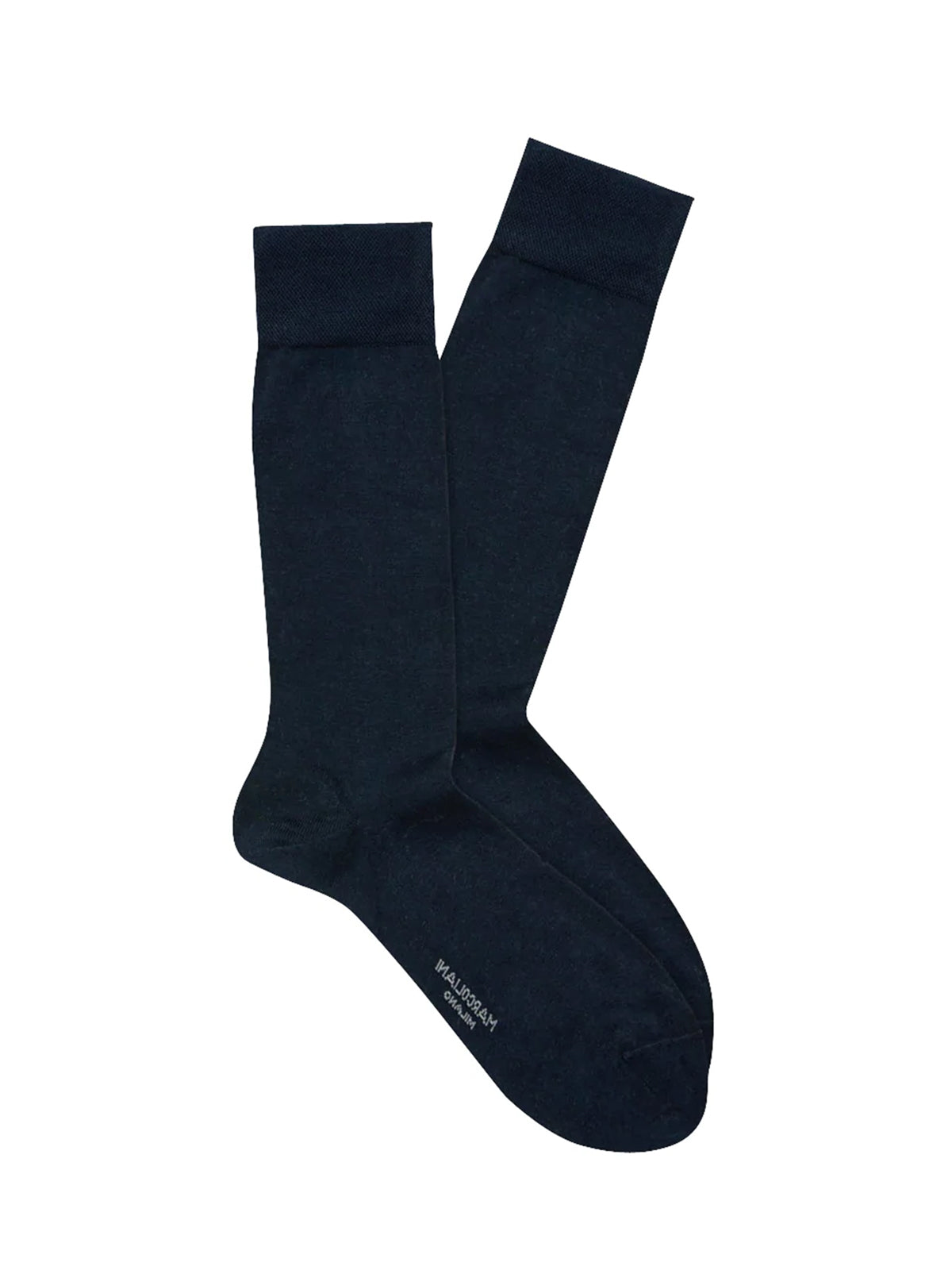 Marcoliani Pima Cotton Classic Plain Navy Socks