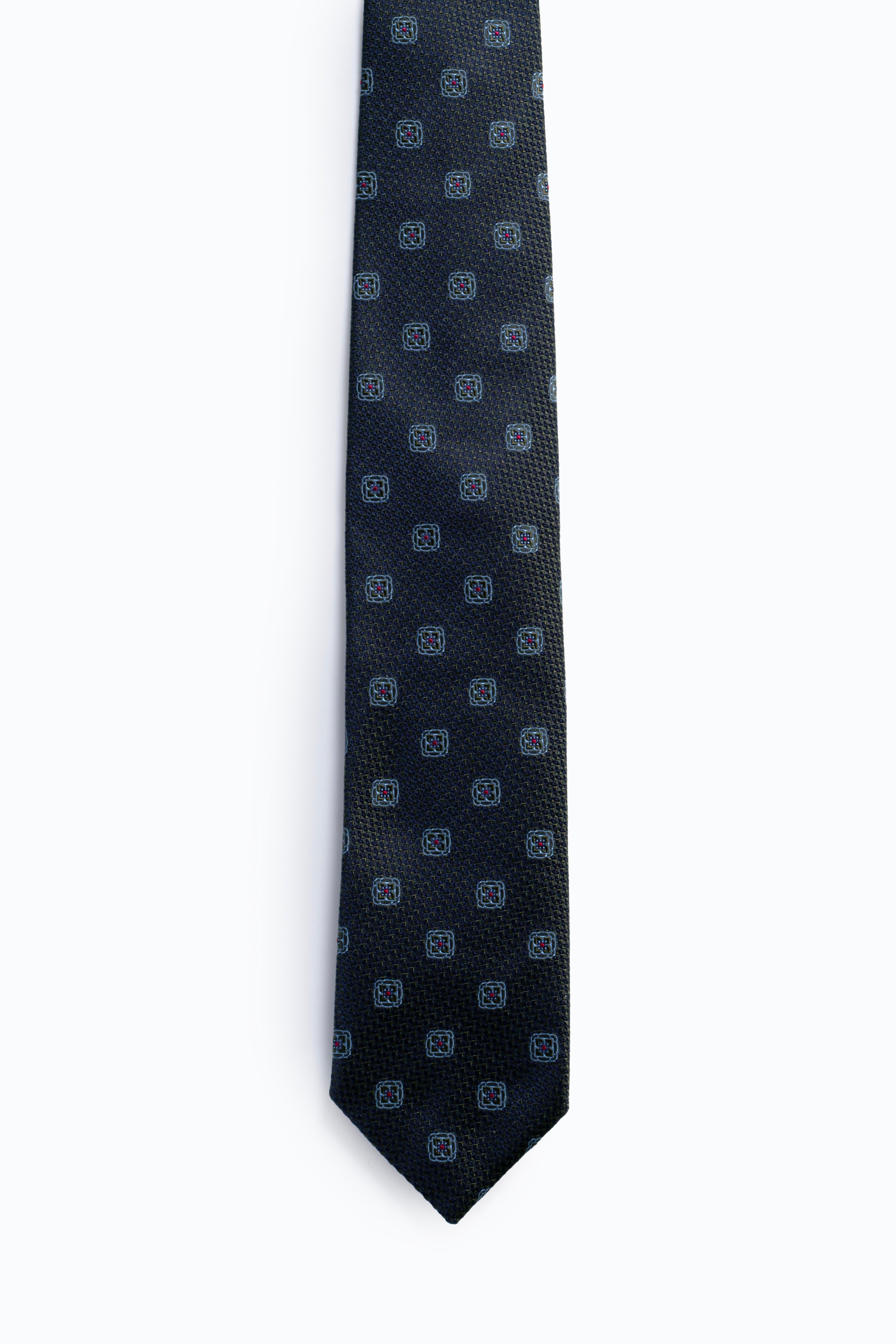 Margutta Sorrev Weave Silk Tie - Olive
