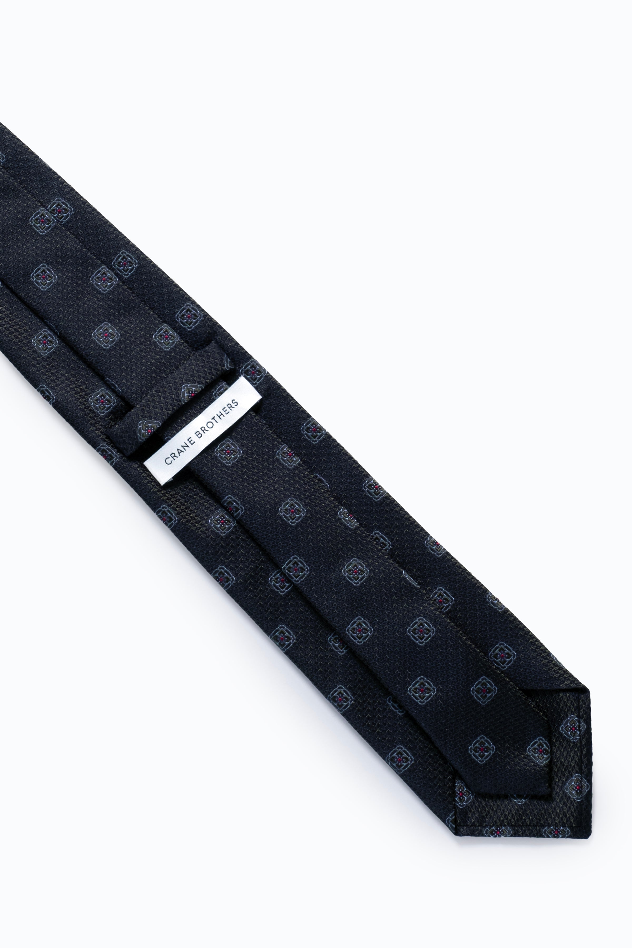 Margutta Sorrev Weave Silk Tie - Olive