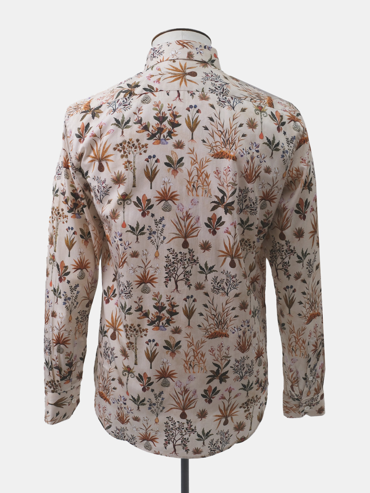 Muted Peach Floral Long Sleeve Shirt Sample