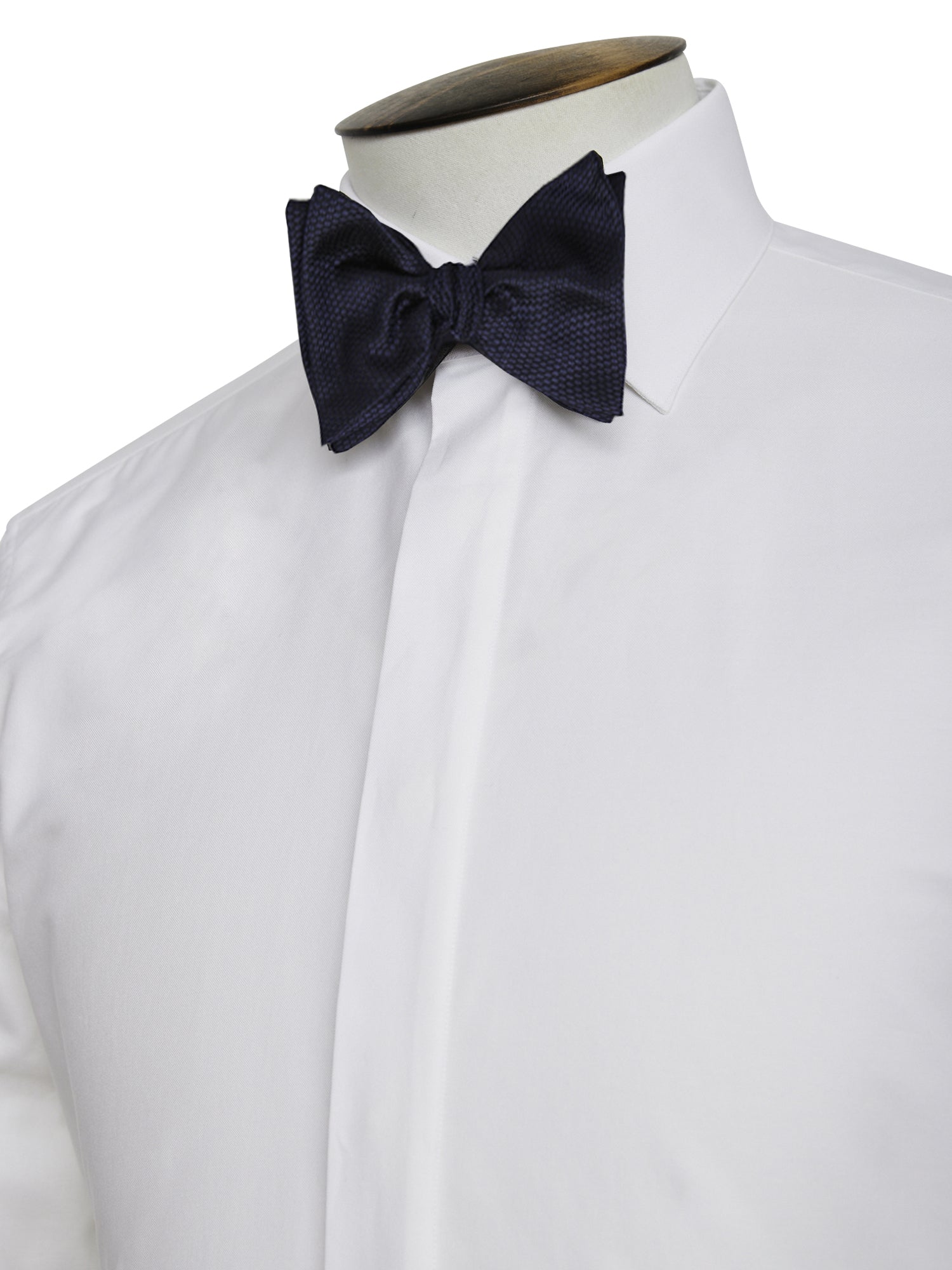 Navy Grenadine Silk Bow Tie
