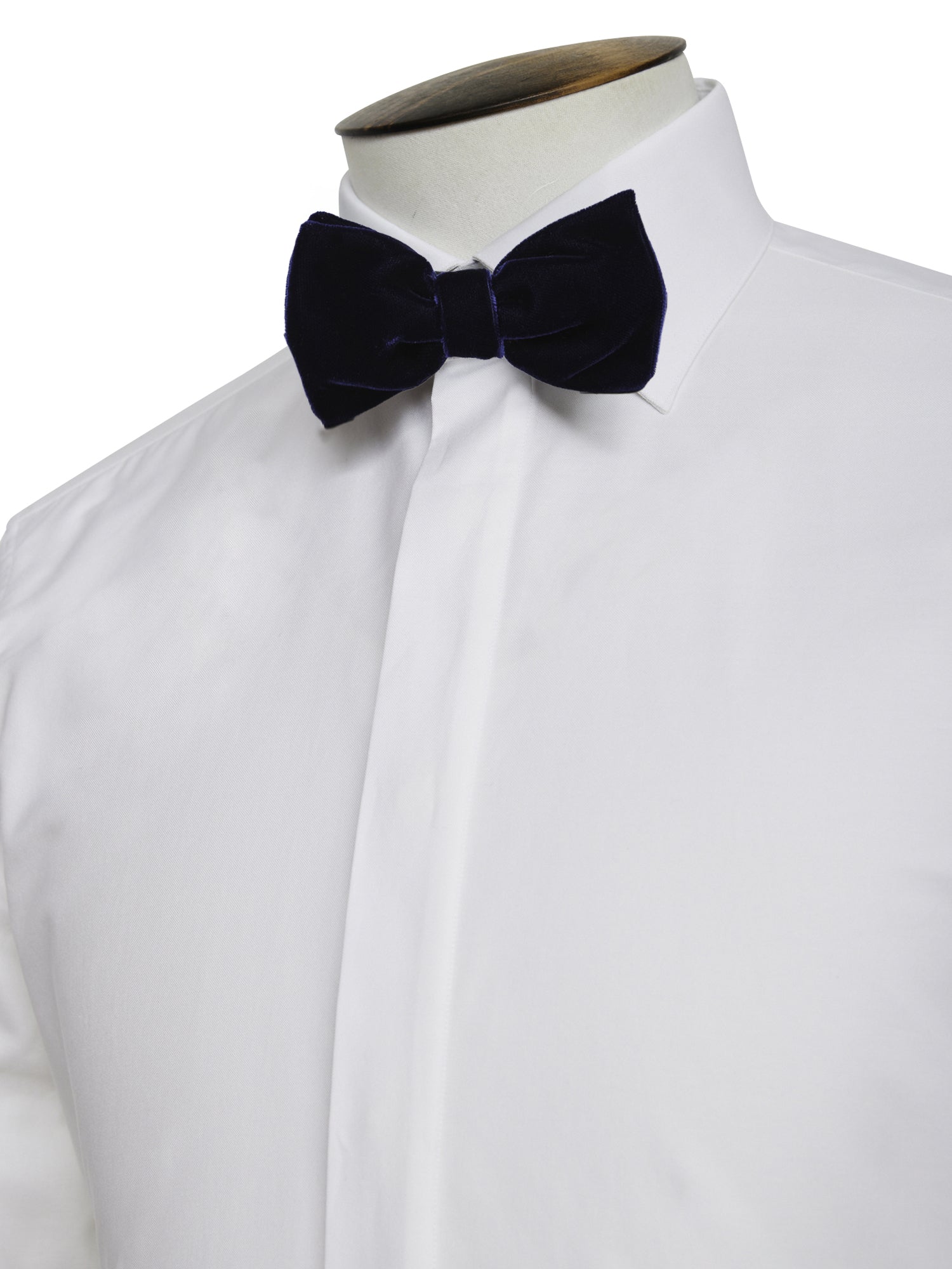 Navy Velvet Pre Tied Bow