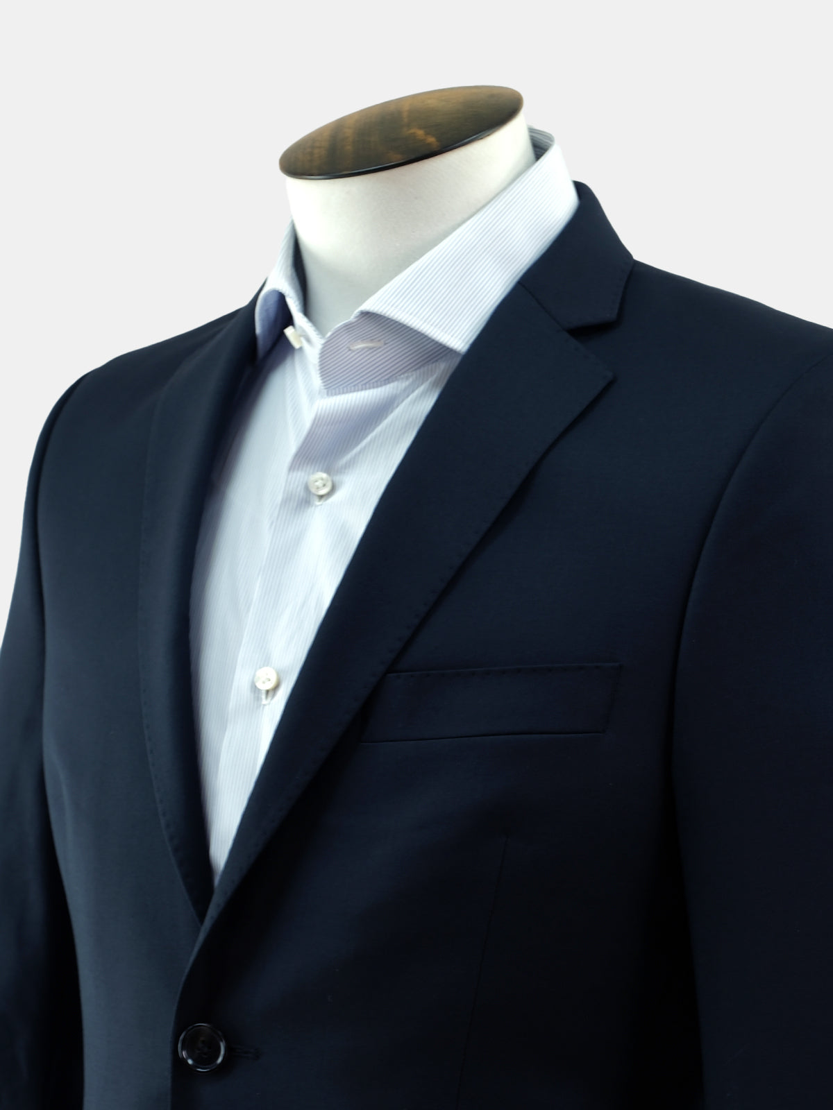 Navy Wool Mohair Blazer - LUCKY LAST