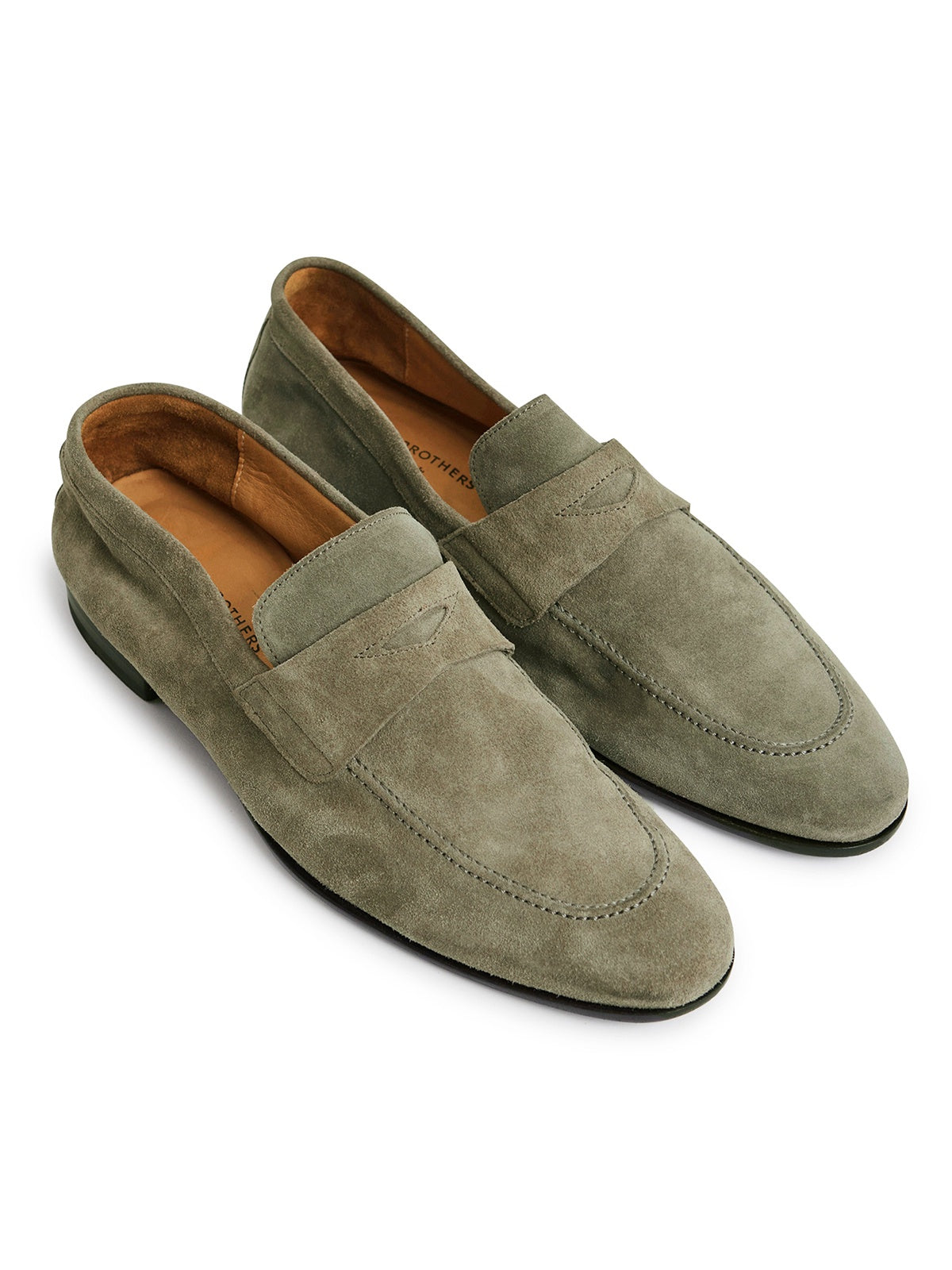 Olive Grey Suede Soft Loafer - Sample