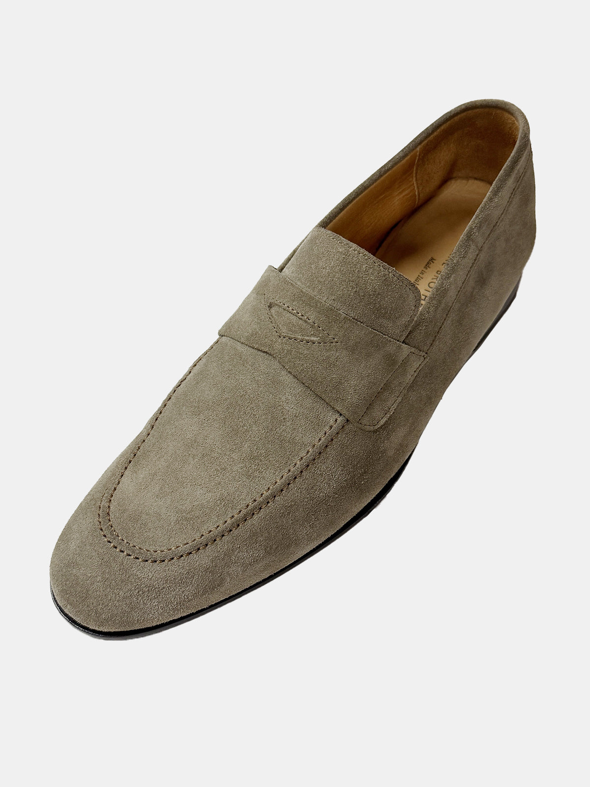 Olive Grey Suede Soft Loafer - Sample