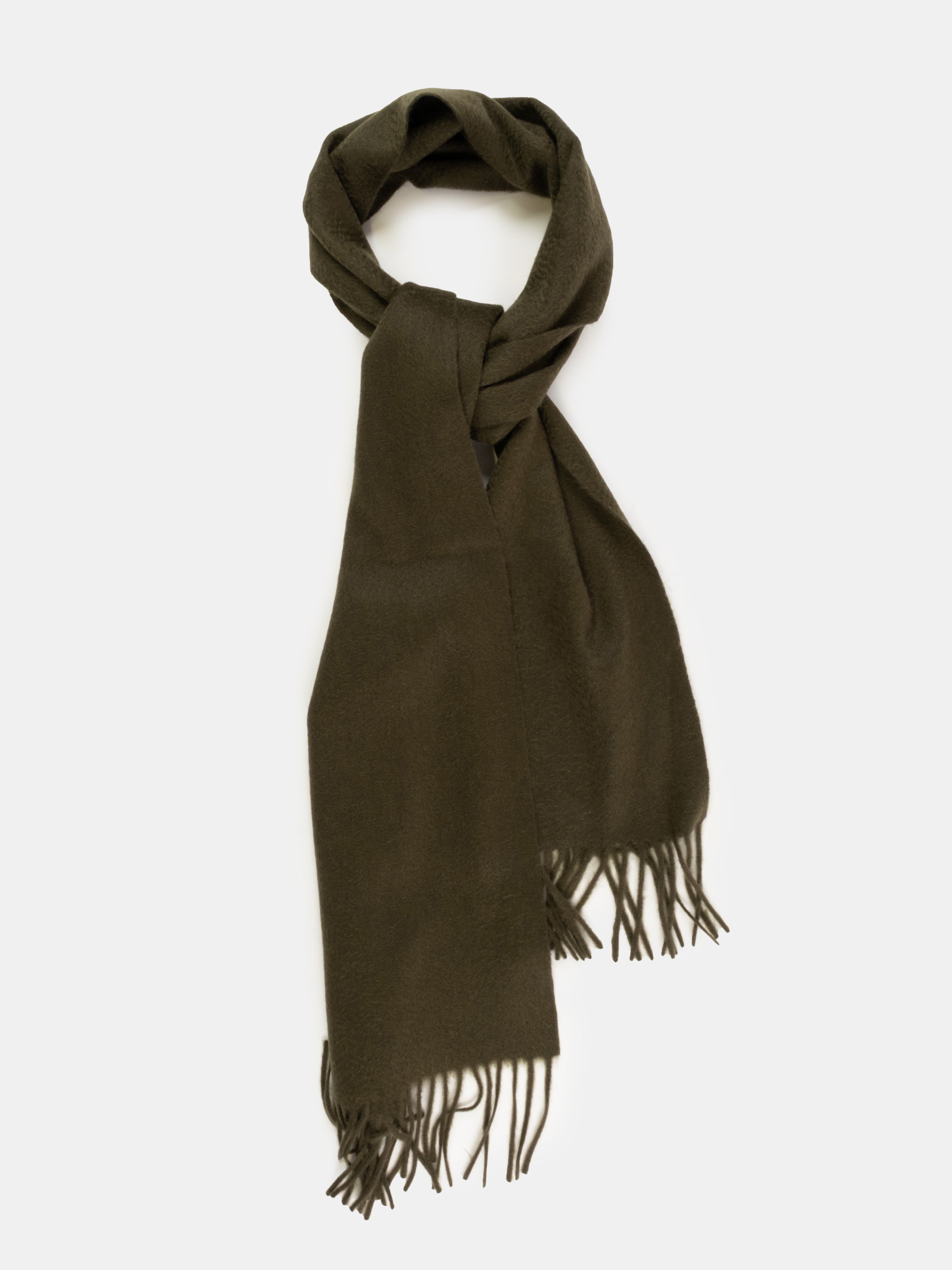 Olive Cashmere Scarf