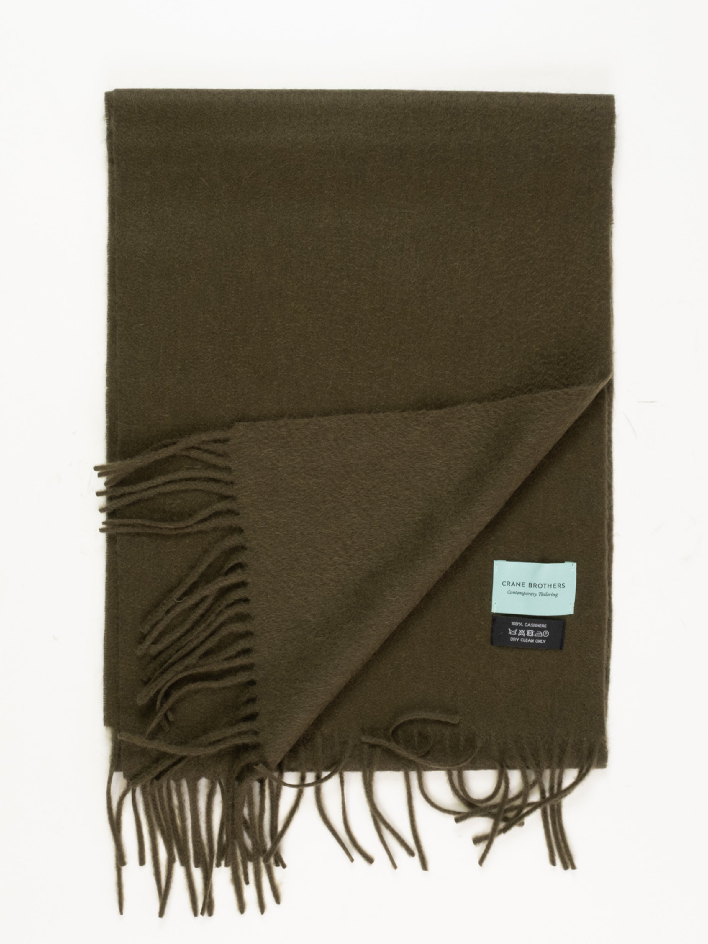 Olive Cashmere Scarf