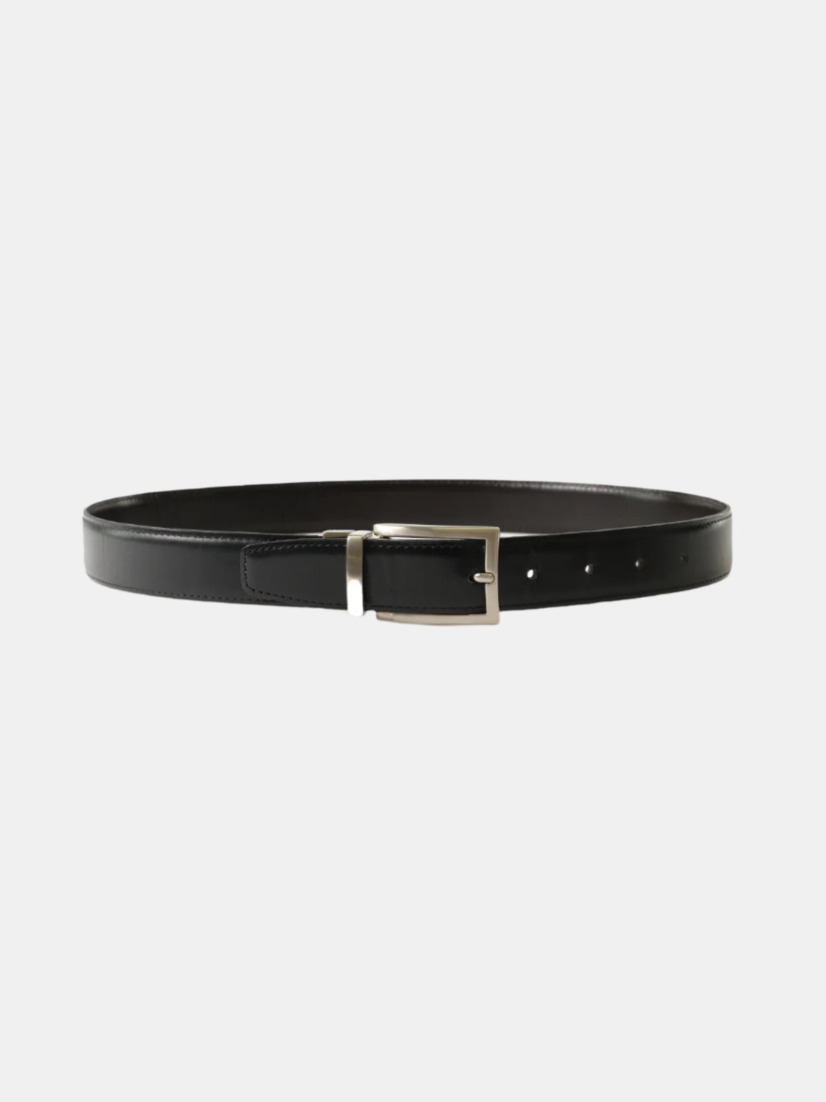Black and Brown Leather Reversible Belt - Ottone
