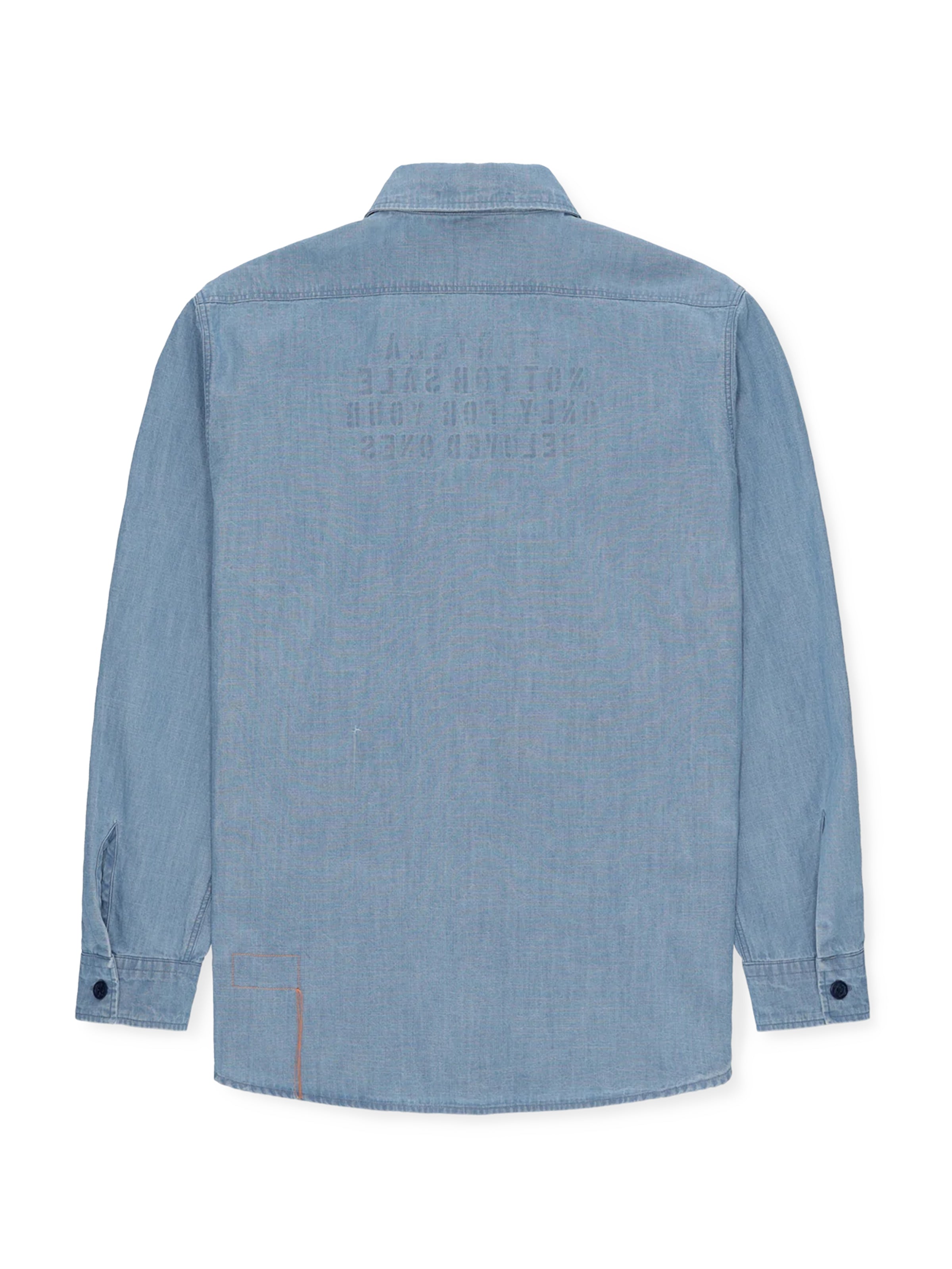 Fortela Blue Chambray Overshirt