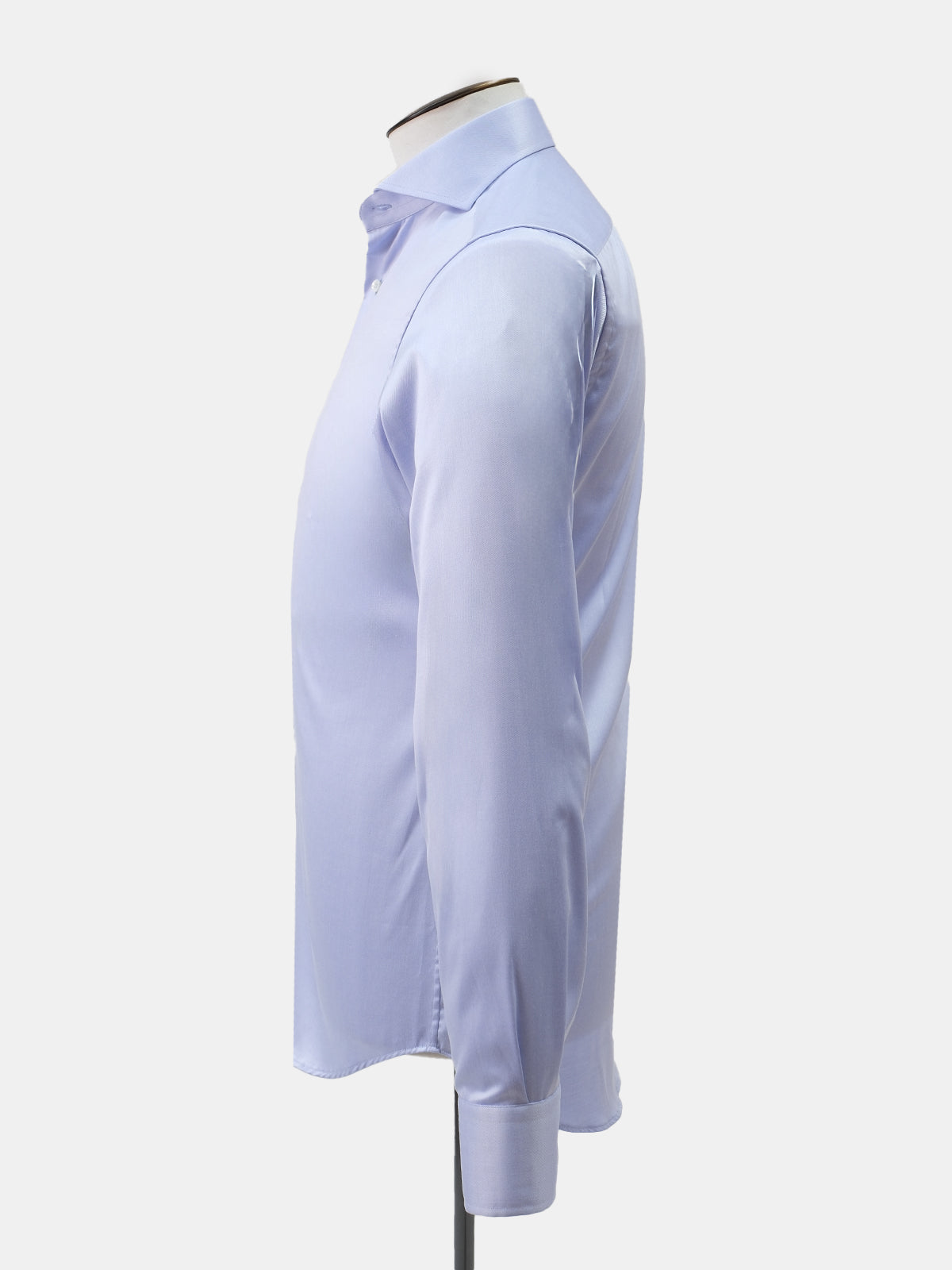 Blue Fine Twill Cutaway Collar Shirt