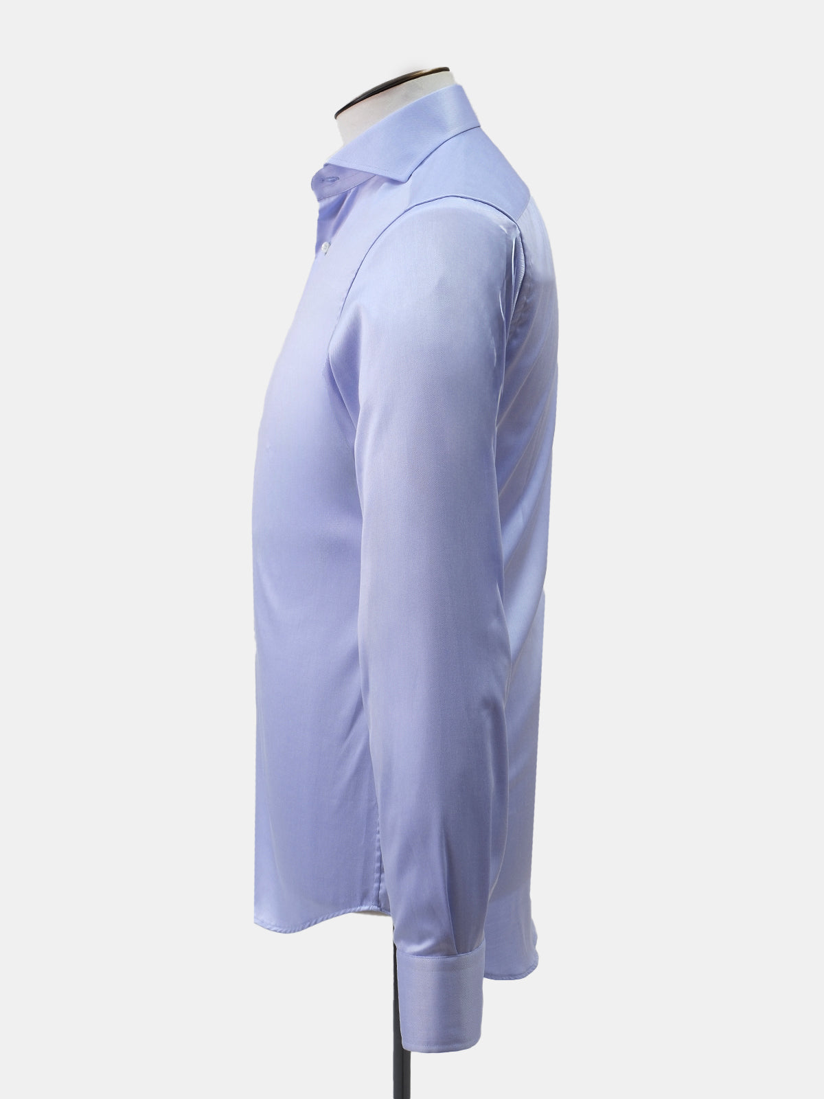 Mid Blue Twill Cutaway Collar Shirt