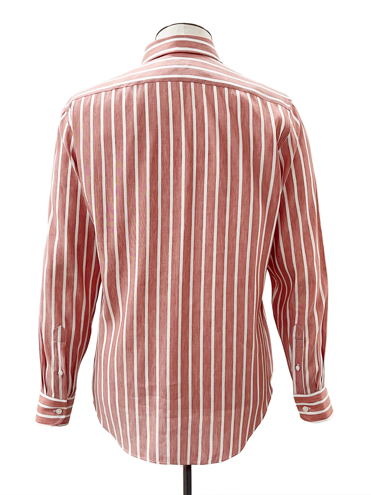 Clay & White Bengal Stripe Linen Shirt