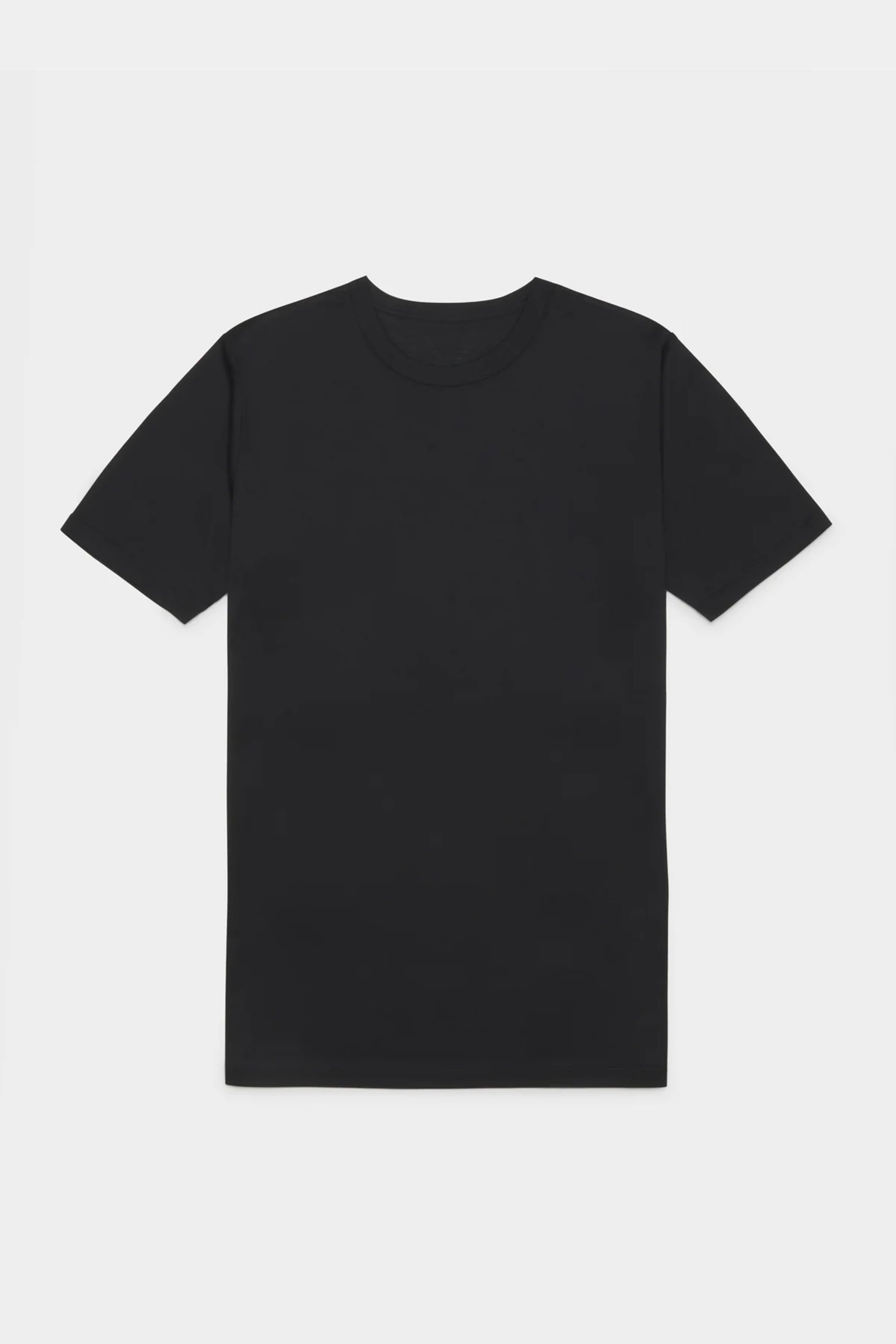 Black Fitted Cotton Tee - Production Sample