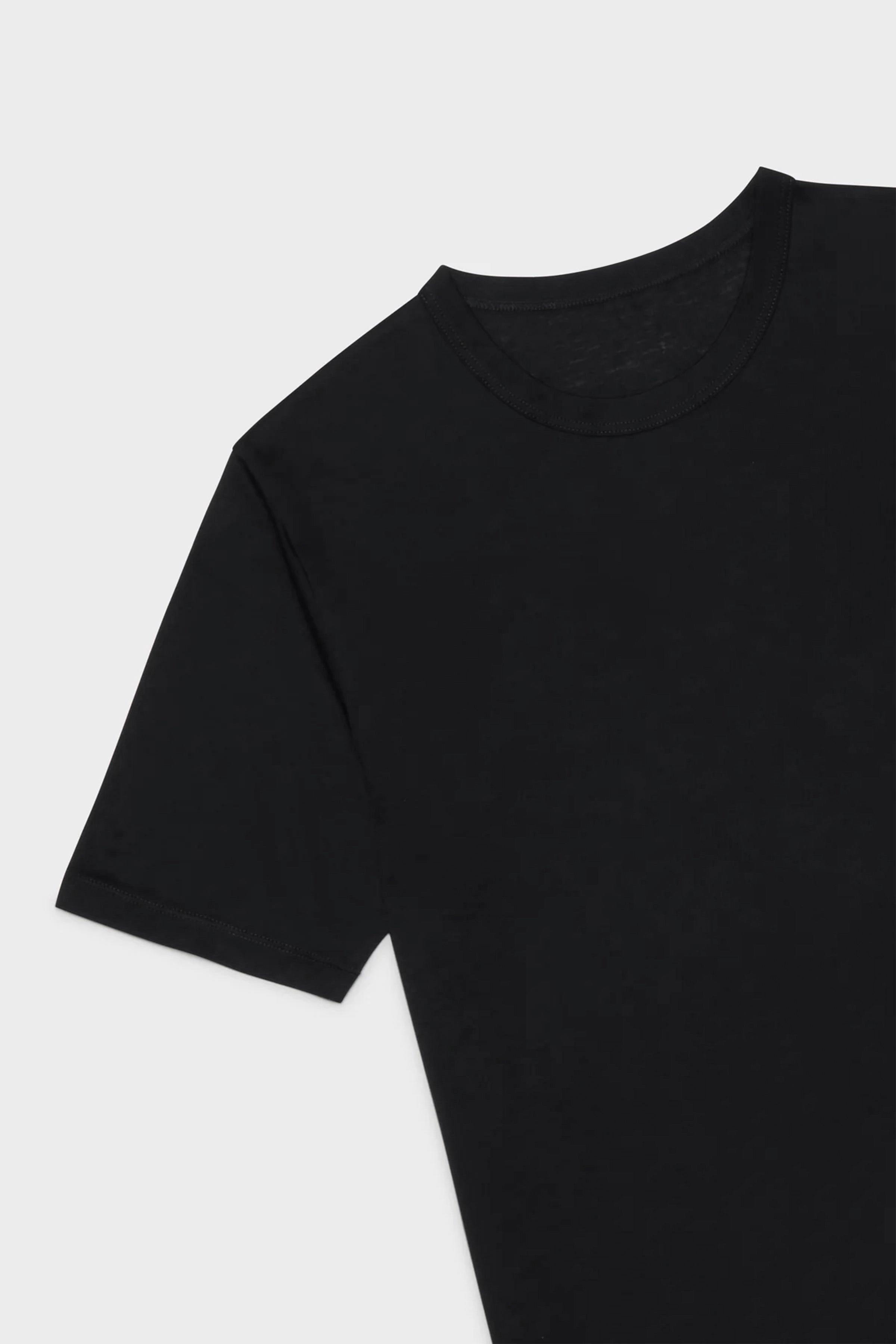 Black Fitted Cotton Tee - Production Sample